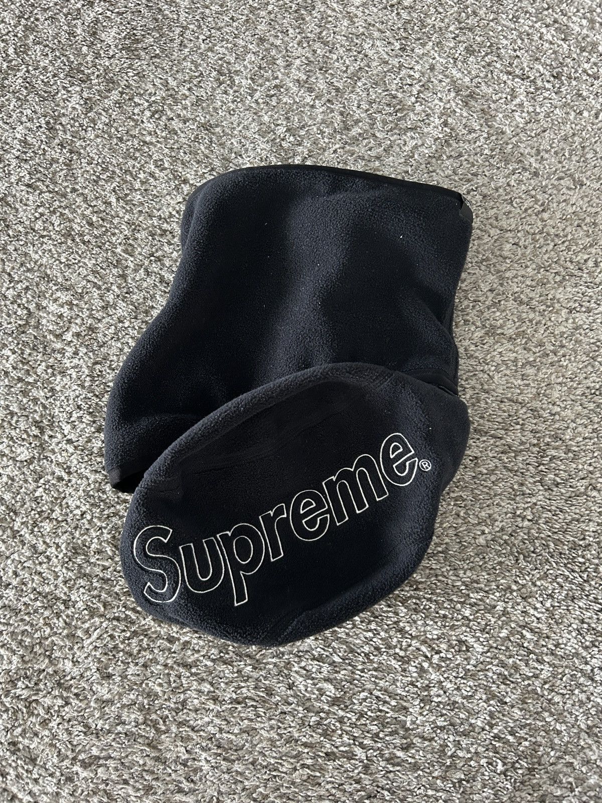 Supreme Supreme Black Fleece Ski Mask Size ONE SIZE - 2 Thumbnail