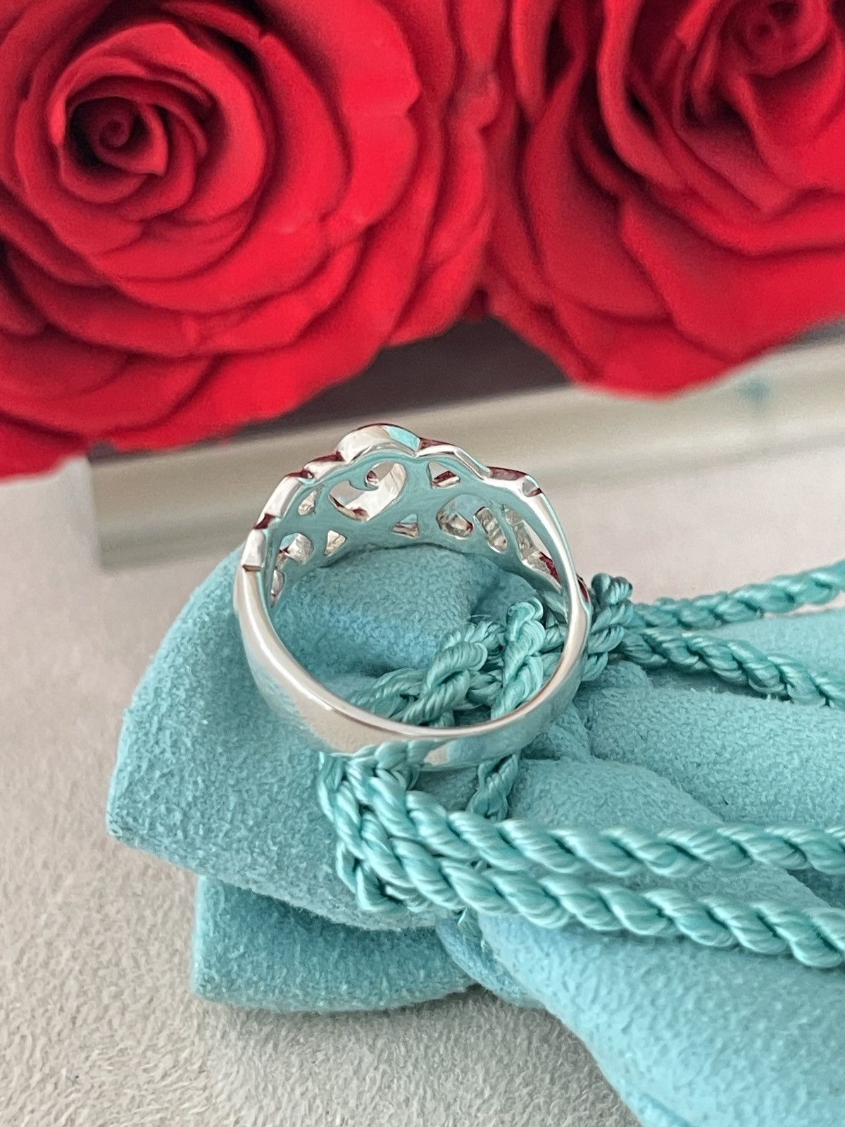 Tiffany & Co. TIFFANY & Co. Paloma Picasso Triple Heart Silver Ring 5 $450 Size ONE SIZE - 14 Thumbnail