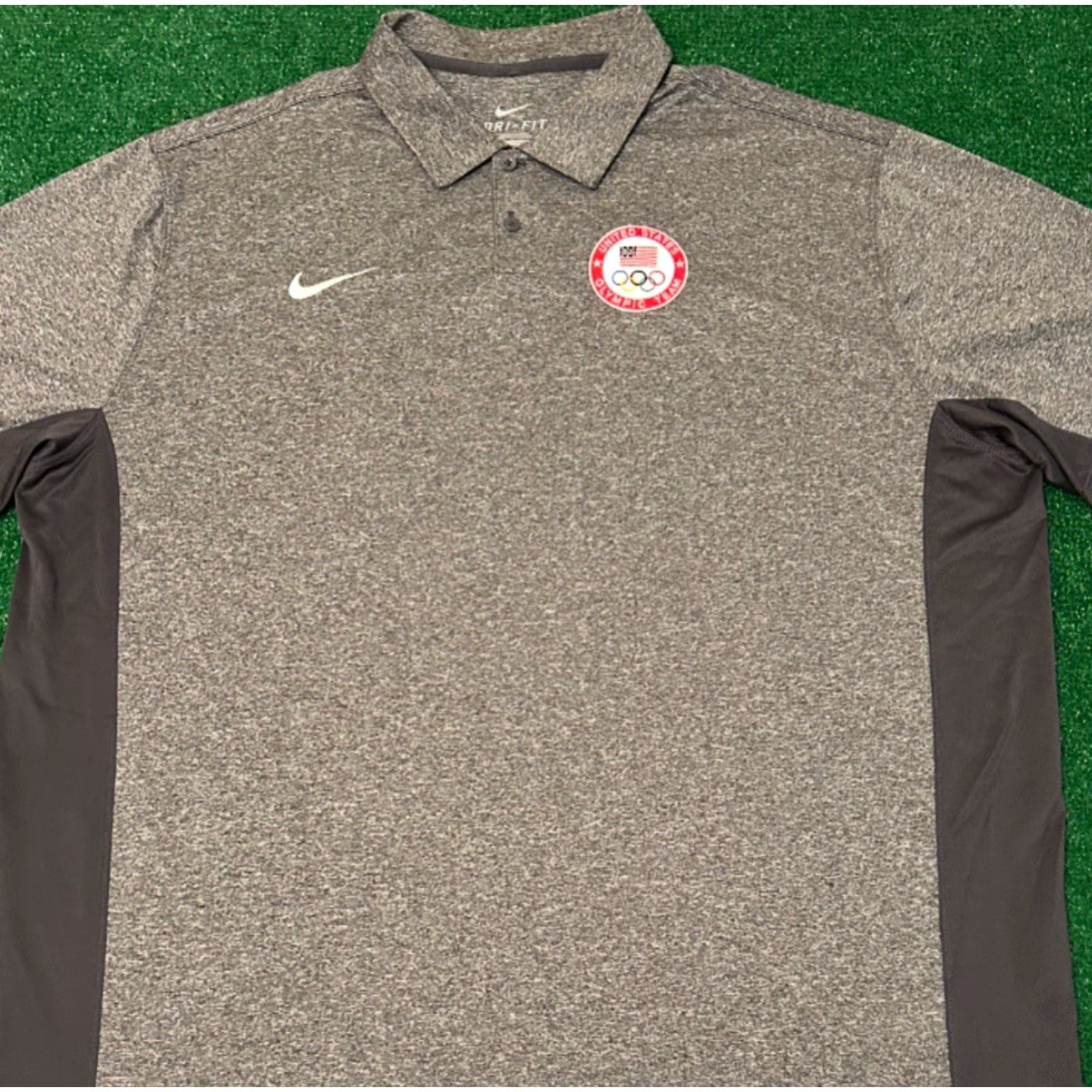 Nike VINTAGE Nike Olympic Team USA Polo Collard Shirt Dri Fit Mens XXL Golf United States Size US XXL / EU 58 / 5 - 5 Thumbnail