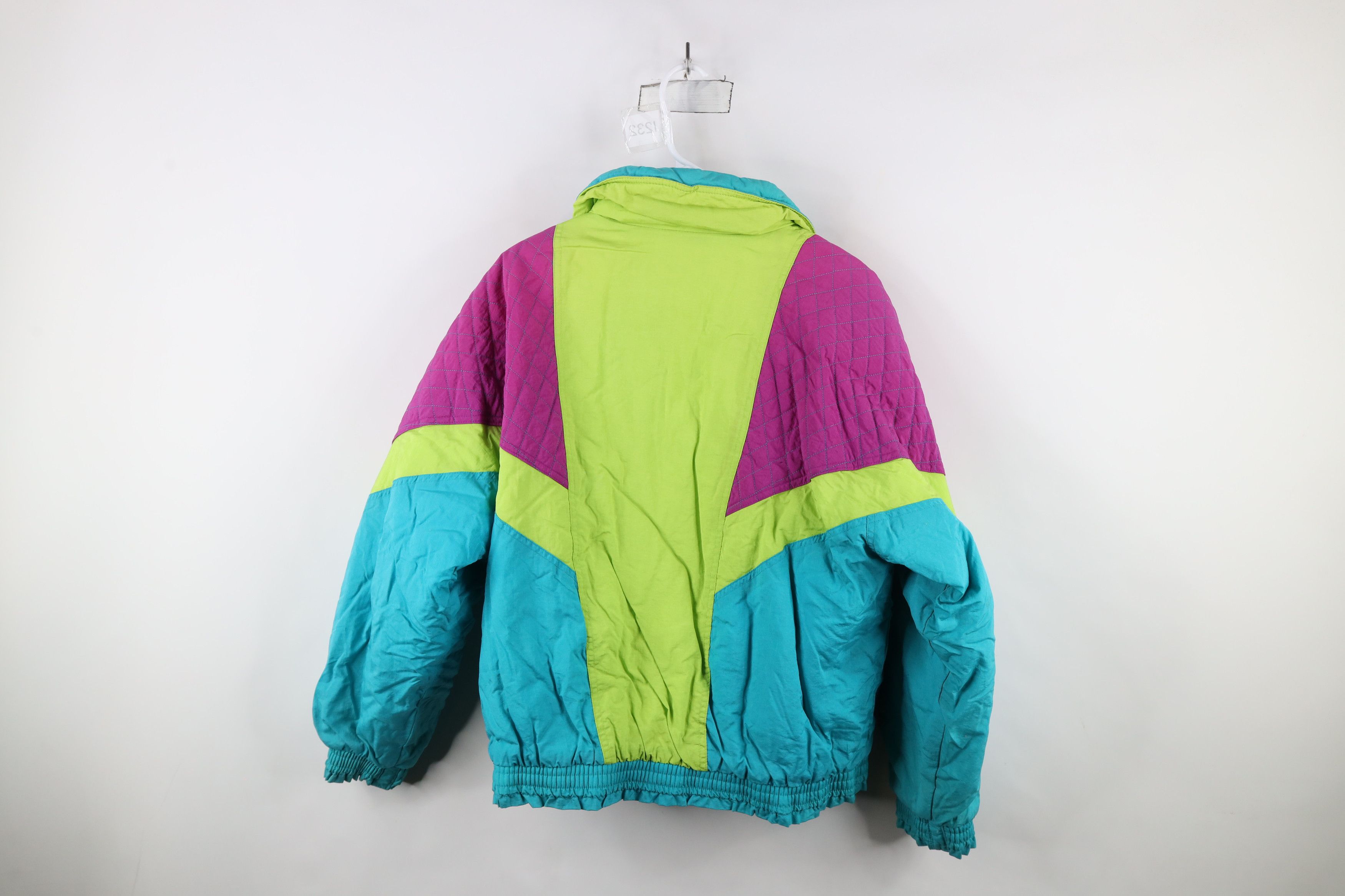Helly Hansen × Vintage Vintage 90s Helly Hansen Ski Snowboard Puffer Jacket Neon Size XL / US 12-14 / IT 48-50 - 13 Thumbnail