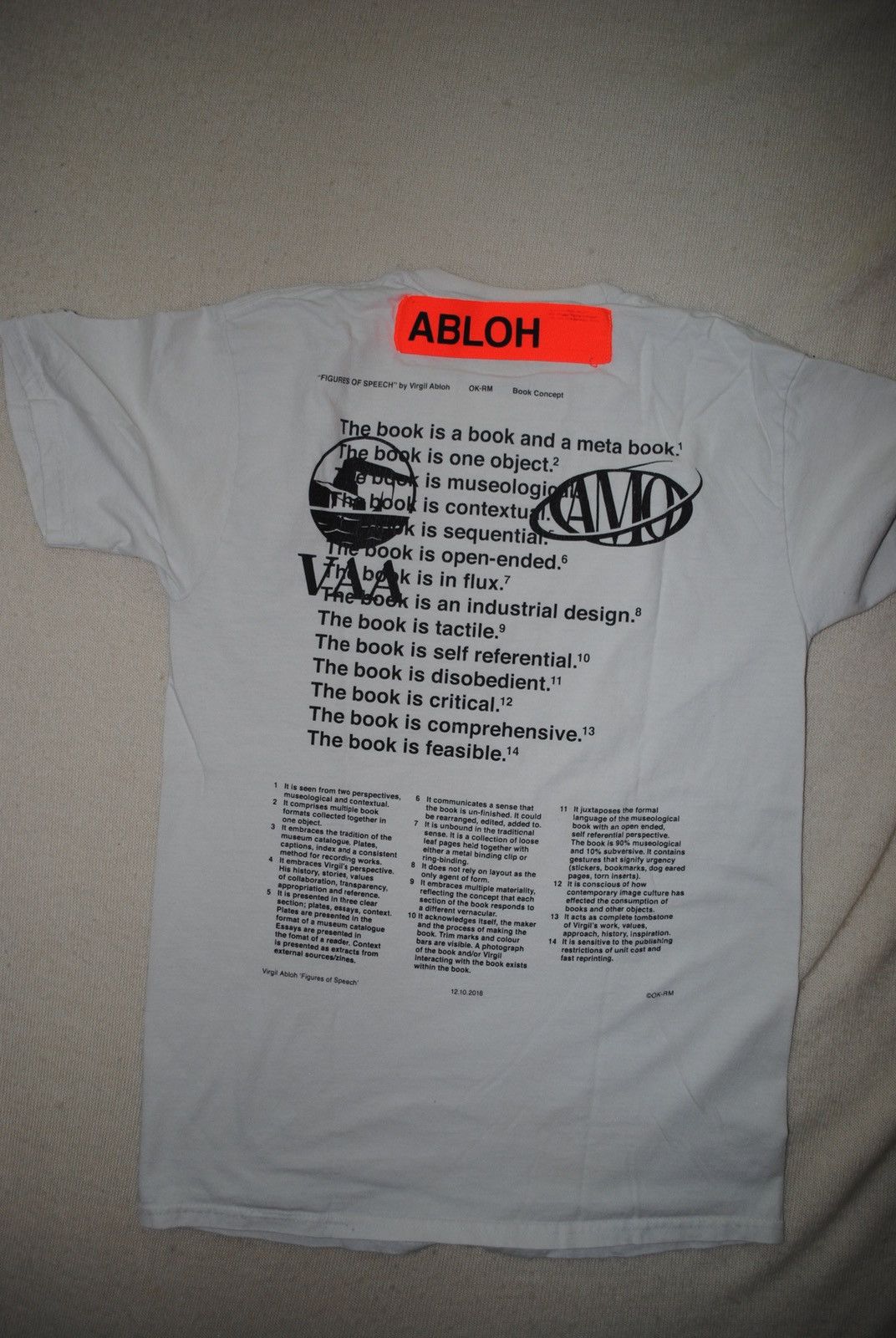 Virgil Abloh VIRGIL ABLOH FIGURES OF SPEECH MCA TEE SS19 Size US S / EU 44-46 / 1 - 3 Thumbnail