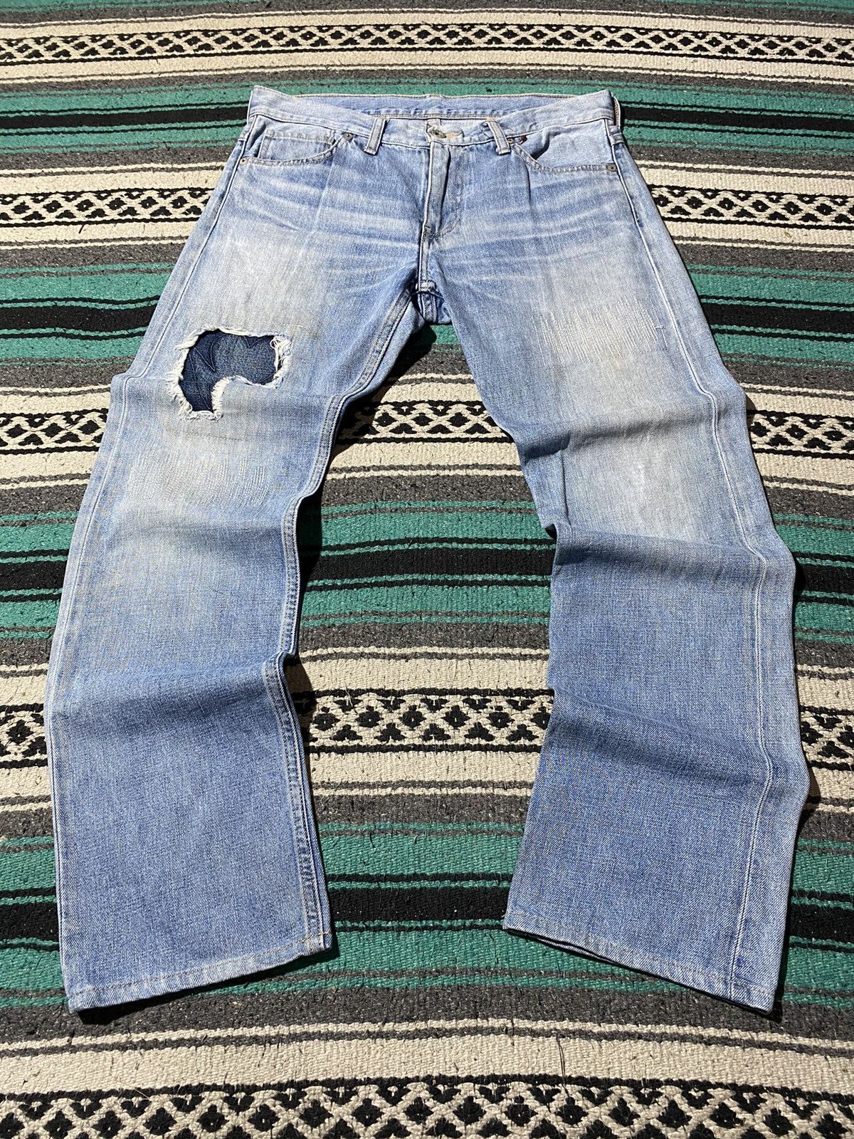 Bape Bape Damage Denim Size 32" / US 10 / IT 46 - 1 Thumbnail