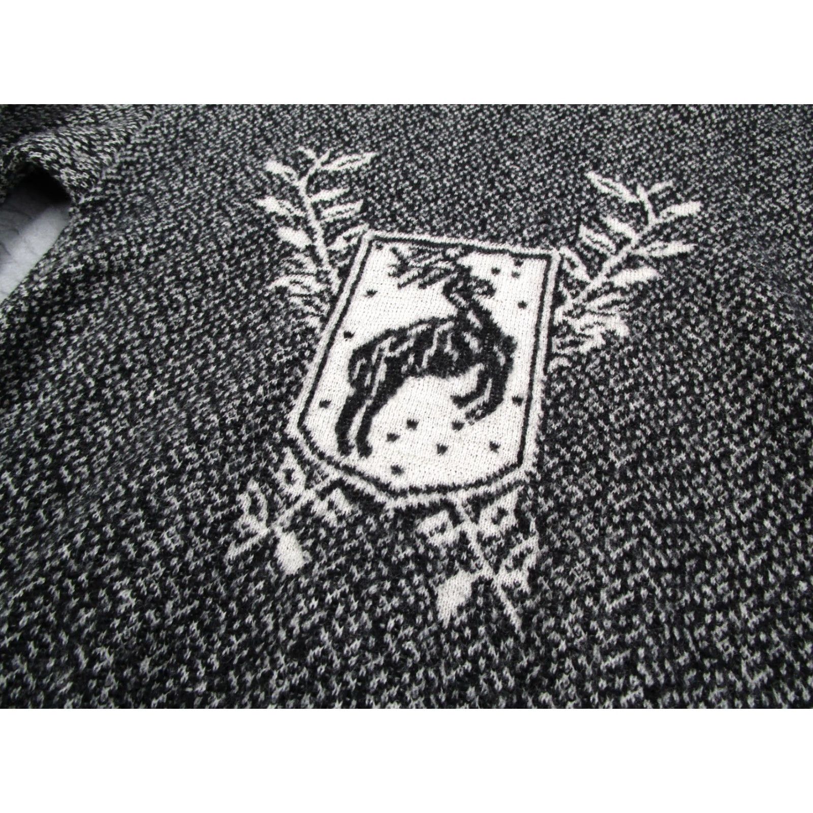 Vintage VINTAGE Sun Valley Sweater Women Large Black White Wool Deer Crest Ski 80s Size L / US 10 / IT 46 - 3 Thumbnail
