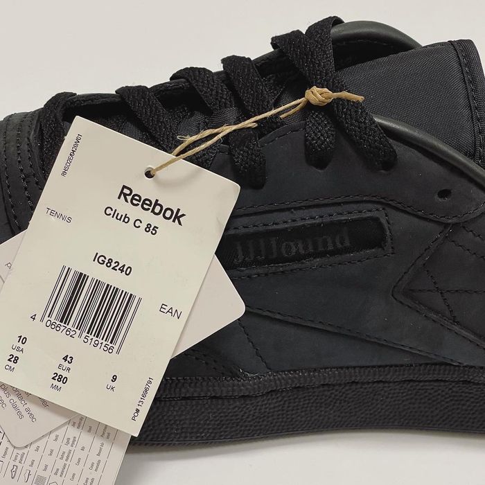 Reebok JJJJound x Reebok Club C 85 Nubuck Core Black | Grailed