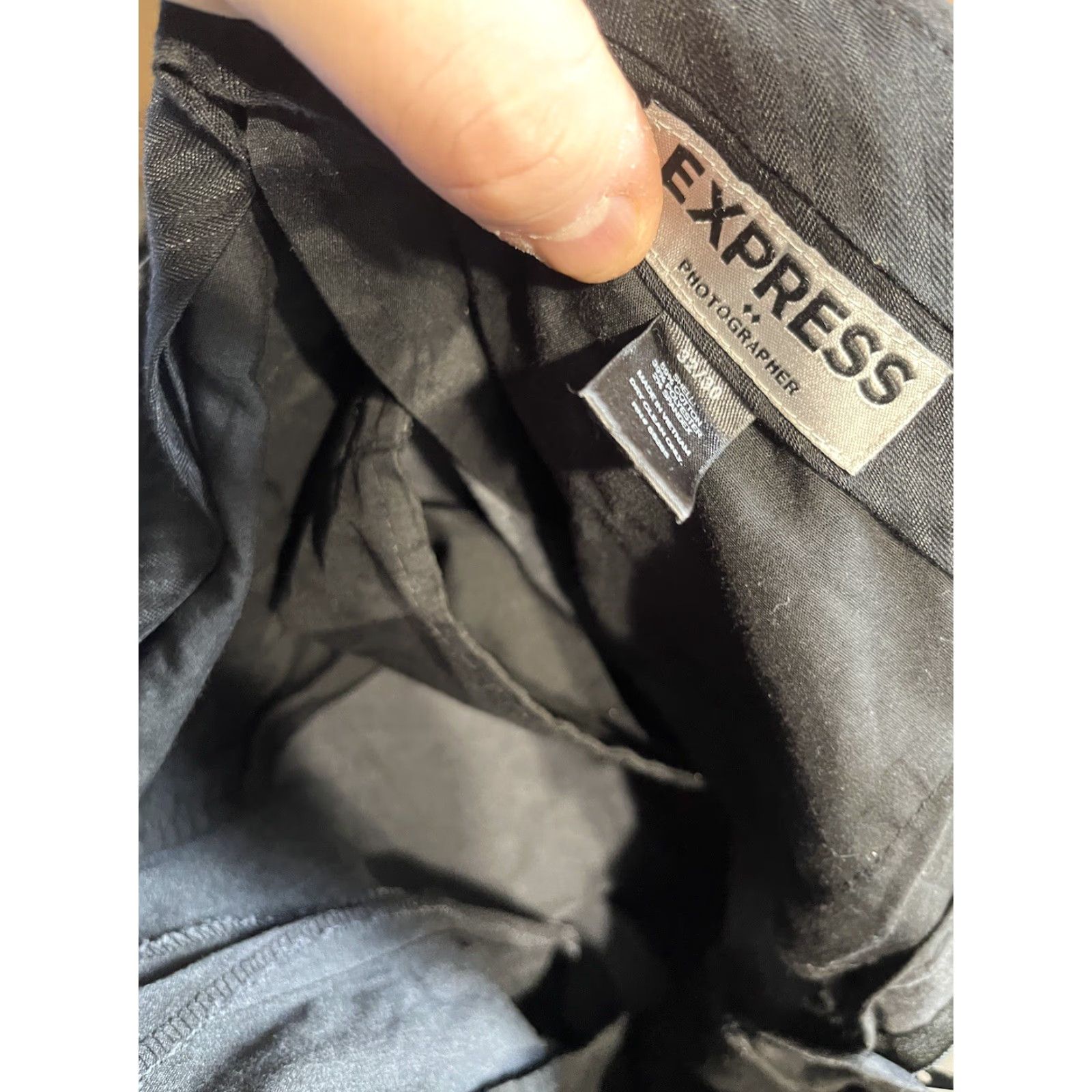 Express Express Men's Dress Pants Size 32x30 Gray Canvas Straight Leg Business Casual Size US 32 / EU 48 - 5 Thumbnail