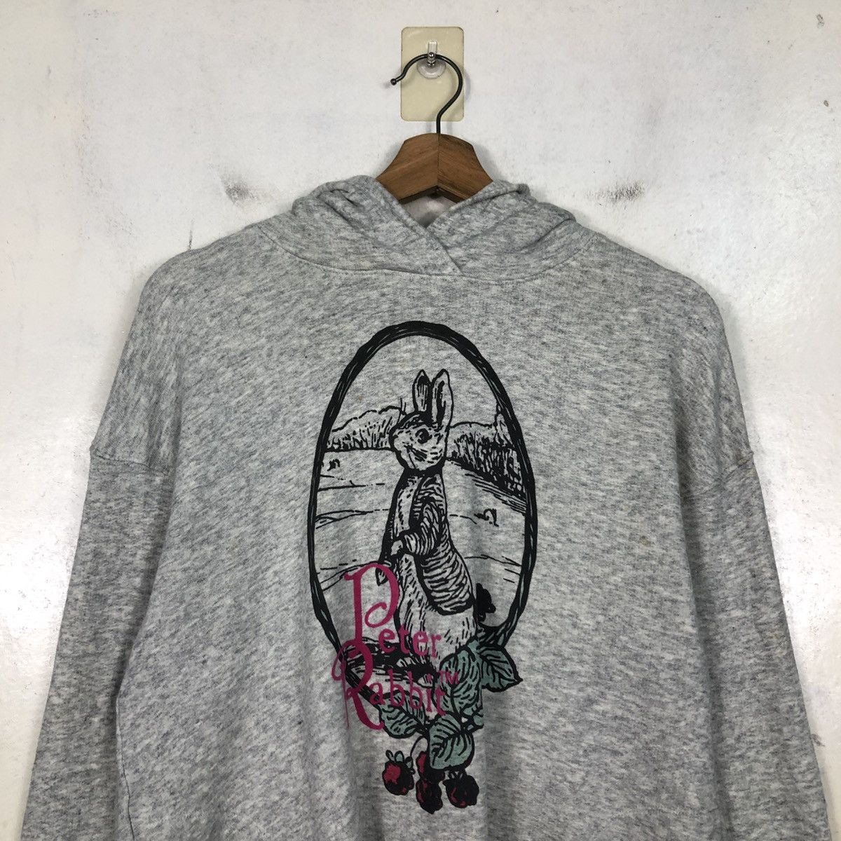 Japanese Brand 📌Hoodie Pull Over Cartoon Beatrix Potter Peter Rabbit Logo Size US M / EU 48-50 / 2 - 15 Thumbnail