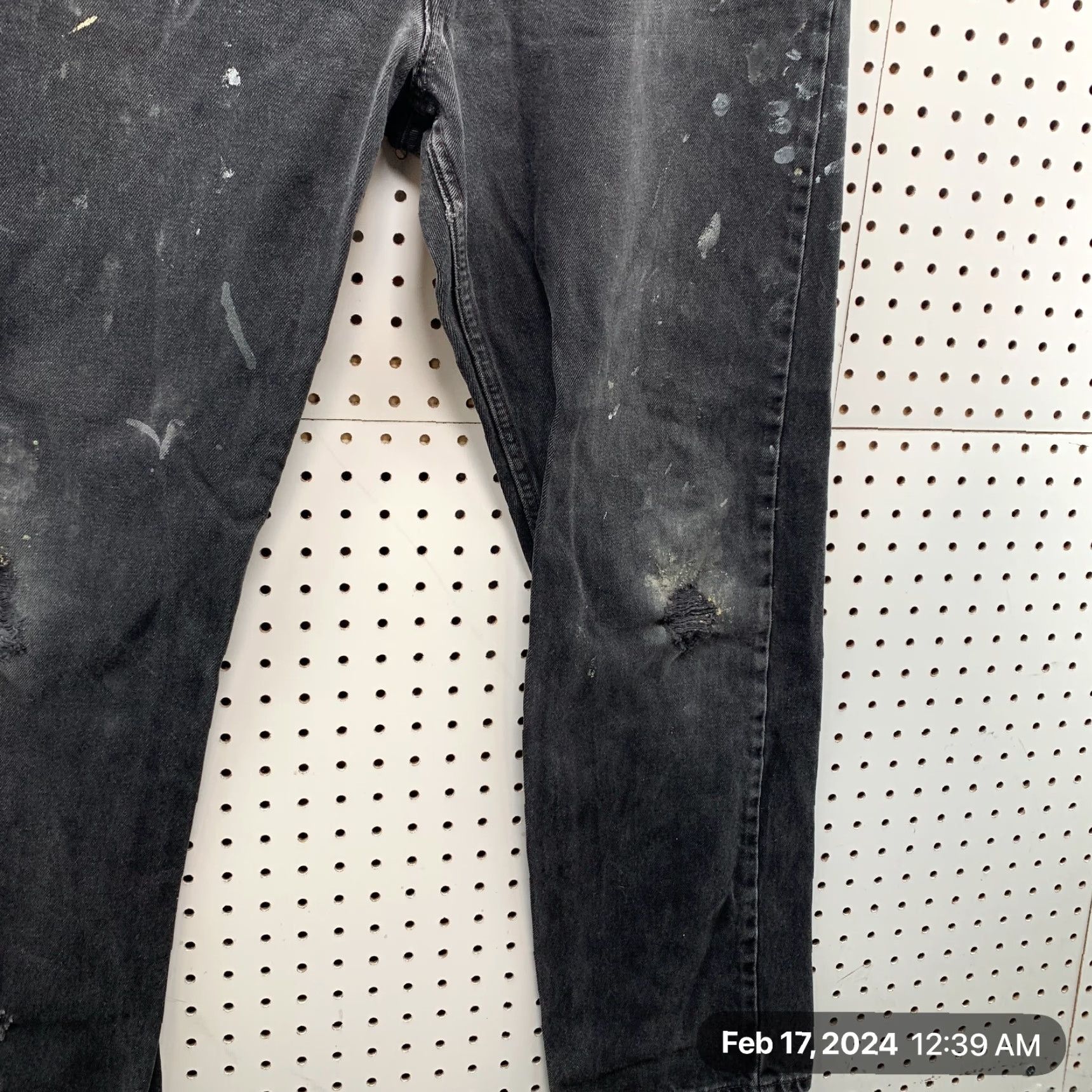 Levi's VINTAGE Levi’s 505 Black Denim Jeans Mens FITS Size 38x31.5 Regular Straight 90s Size US 38 / EU 54 - 5 Thumbnail