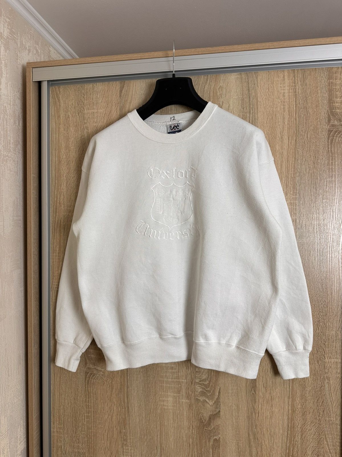 Lee 🔥 Oxford University 90s Lee Vintage Sweatshirt Pullover Logo Size US M / EU 48-50 / 2 - 1 Thumbnail
