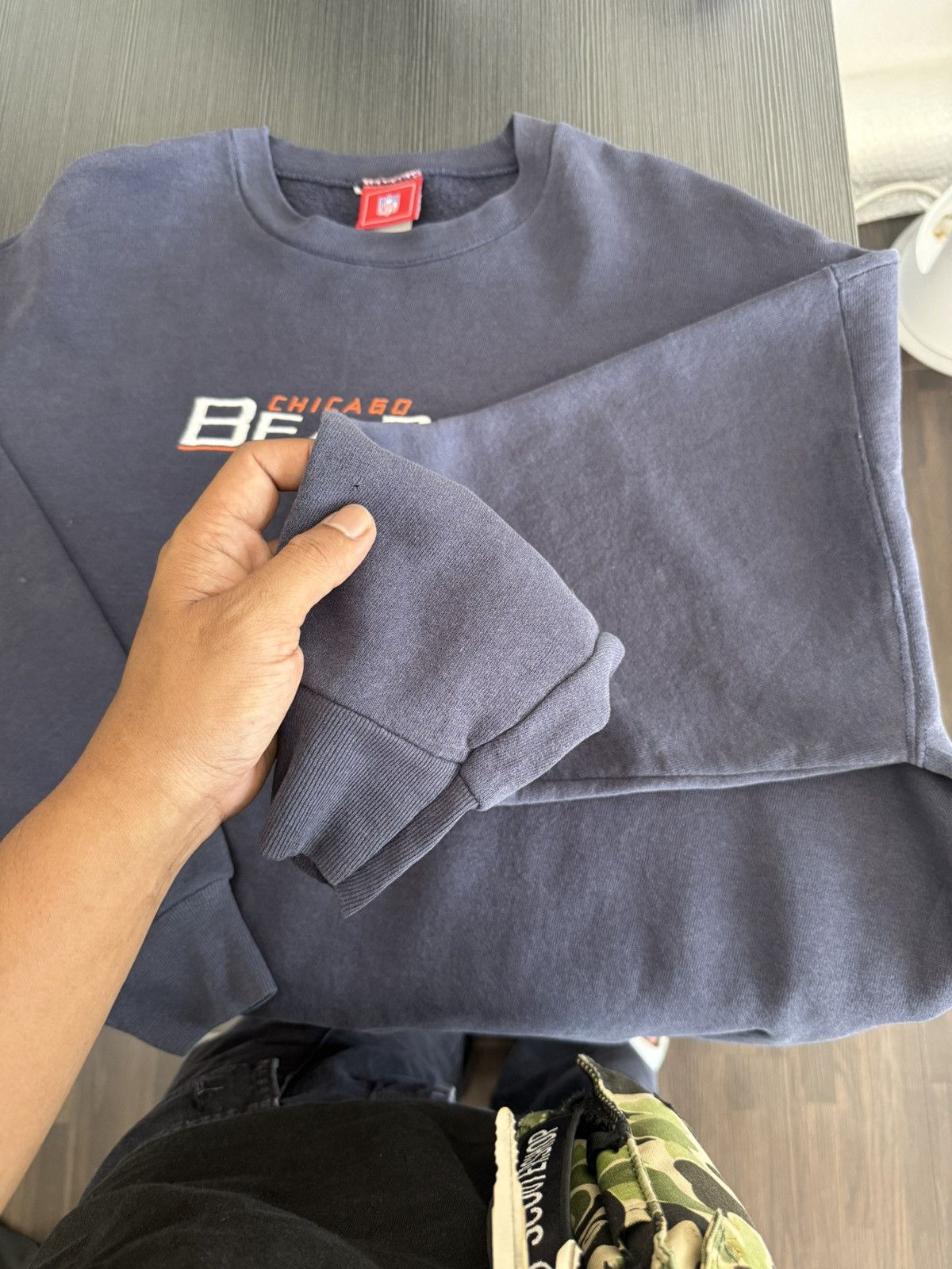 NFL 🔥 Vintage 90's Embroidery NFL Chicago Bears Teams Sweatshirt Size US XL / EU 56 / 4 - 15 Thumbnail