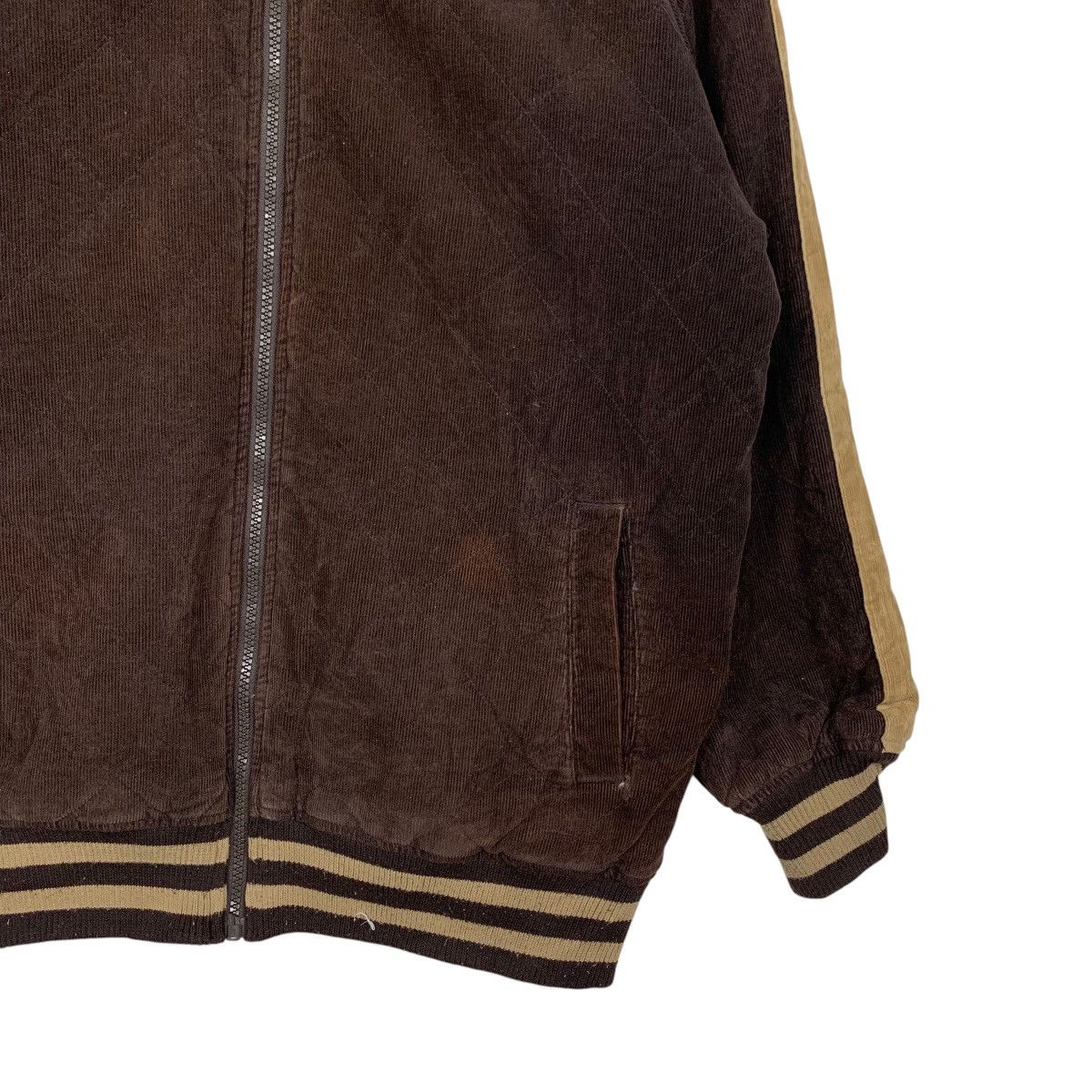 Vintage 90's CRU Design Corduroy Reversible Bomber Jacket #2861-C129 Size US XL / EU 56 / 4 - 7 Thumbnail