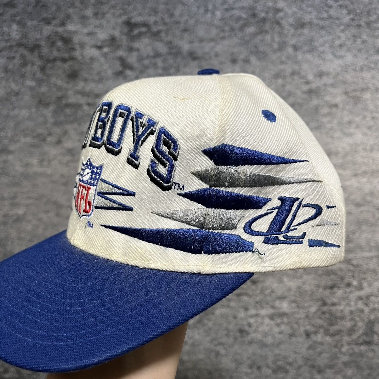 Logo Athletic Vintage Dallas Cowboys Logo Athletic Diamond Snapback Hat Size ONE SIZE - 3 Thumbnail