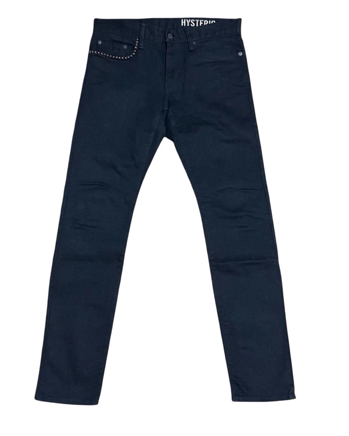 Hysteric Glamour Slim Fit Distressed Black Studded Denim Jeans Size US 30 / EU 46 - 1 Thumbnail