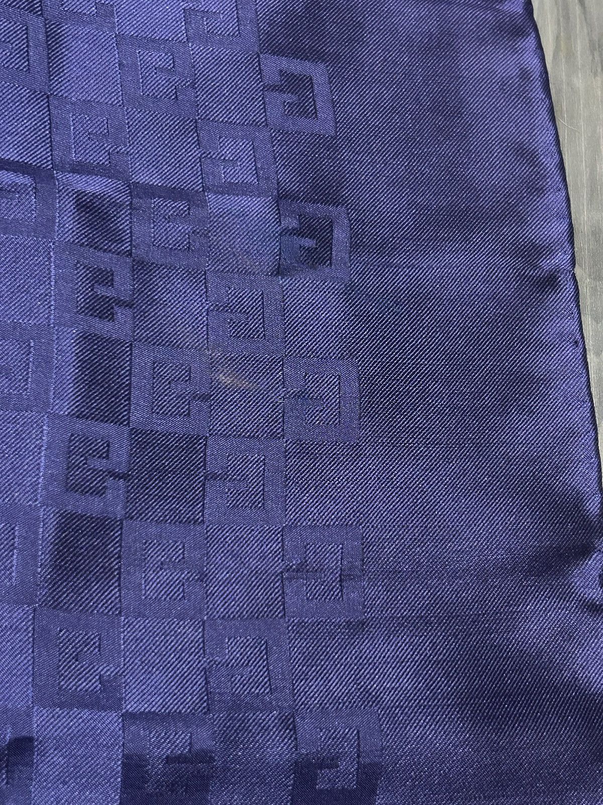 Givenchy Vintage Givenchy G logo Blue Silk Scarf w COA Size ONE SIZE - 10 Thumbnail