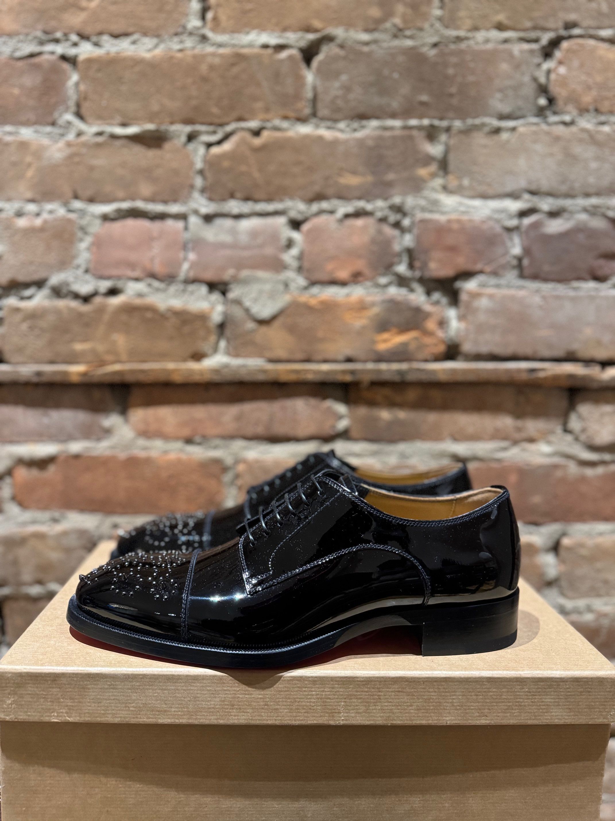Christian Louboutin Christian Louboutin Maltese Flat – Patent Leather / Spike Size US 8 / EU 41 - 4 Thumbnail