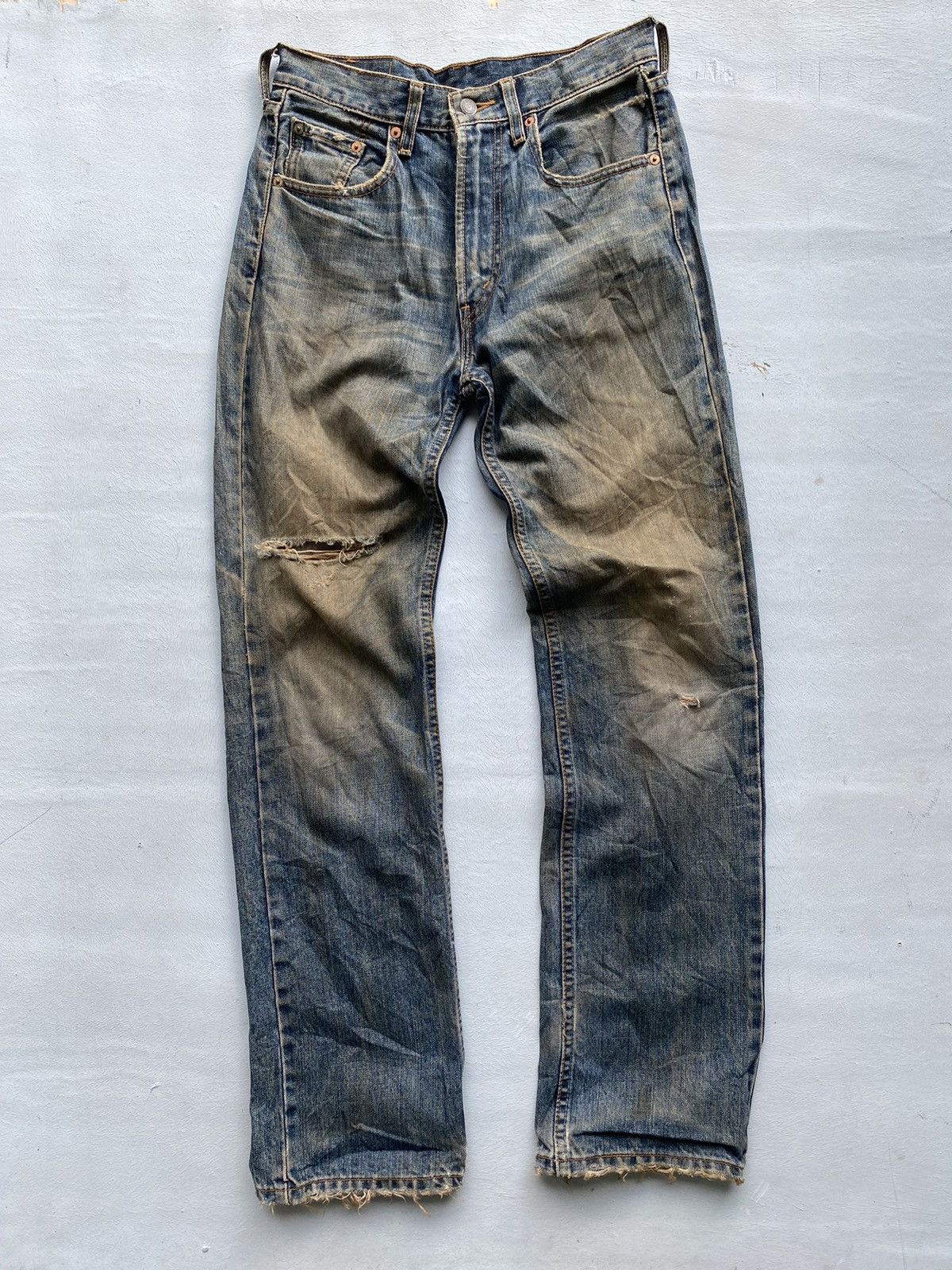 Levi's Levi’s 524 Distressed Denim Size 29 Size US 29 - 2 Thumbnail