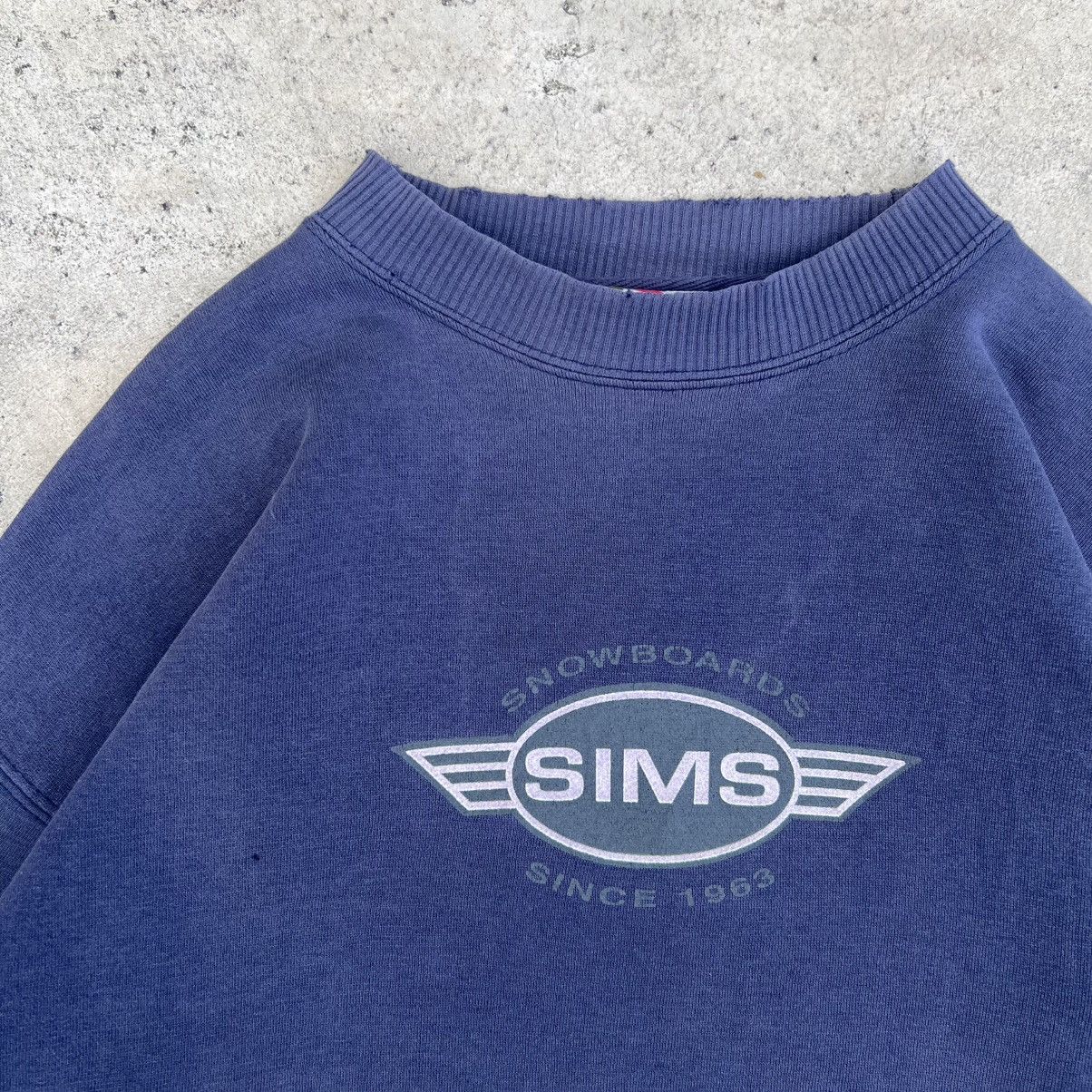 Hook-Ups × Powell Peralta × Thrasher Vintage 90’s Sims Snowboards Surf Skate crewneck Size US M / EU 48-50 / 2 - 2 Thumbnail