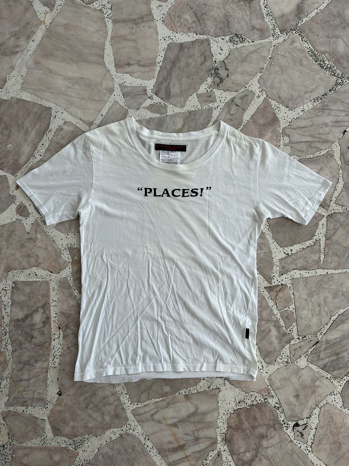 Katharine Hamnett London Katharine Hammnet Places White Fronthit Tee Size XS / US 0-2 / IT 36-38 - 1 Thumbnail