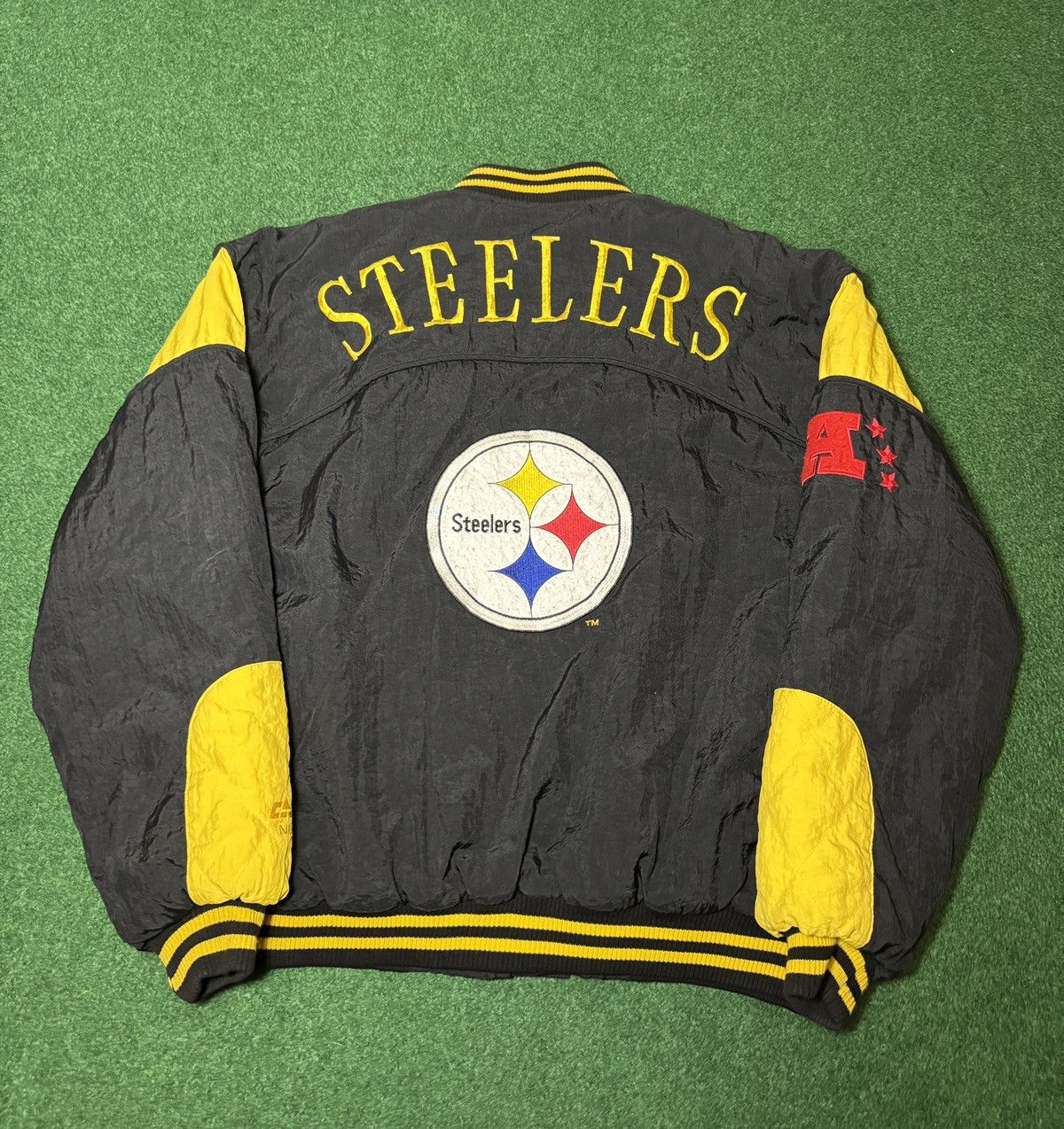 Nutmeg Vintage 90s Pittsburgh Steelers Nutmeg Starter Retro Jacket Size US XL / EU 56 / 4 - 1 Thumbnail