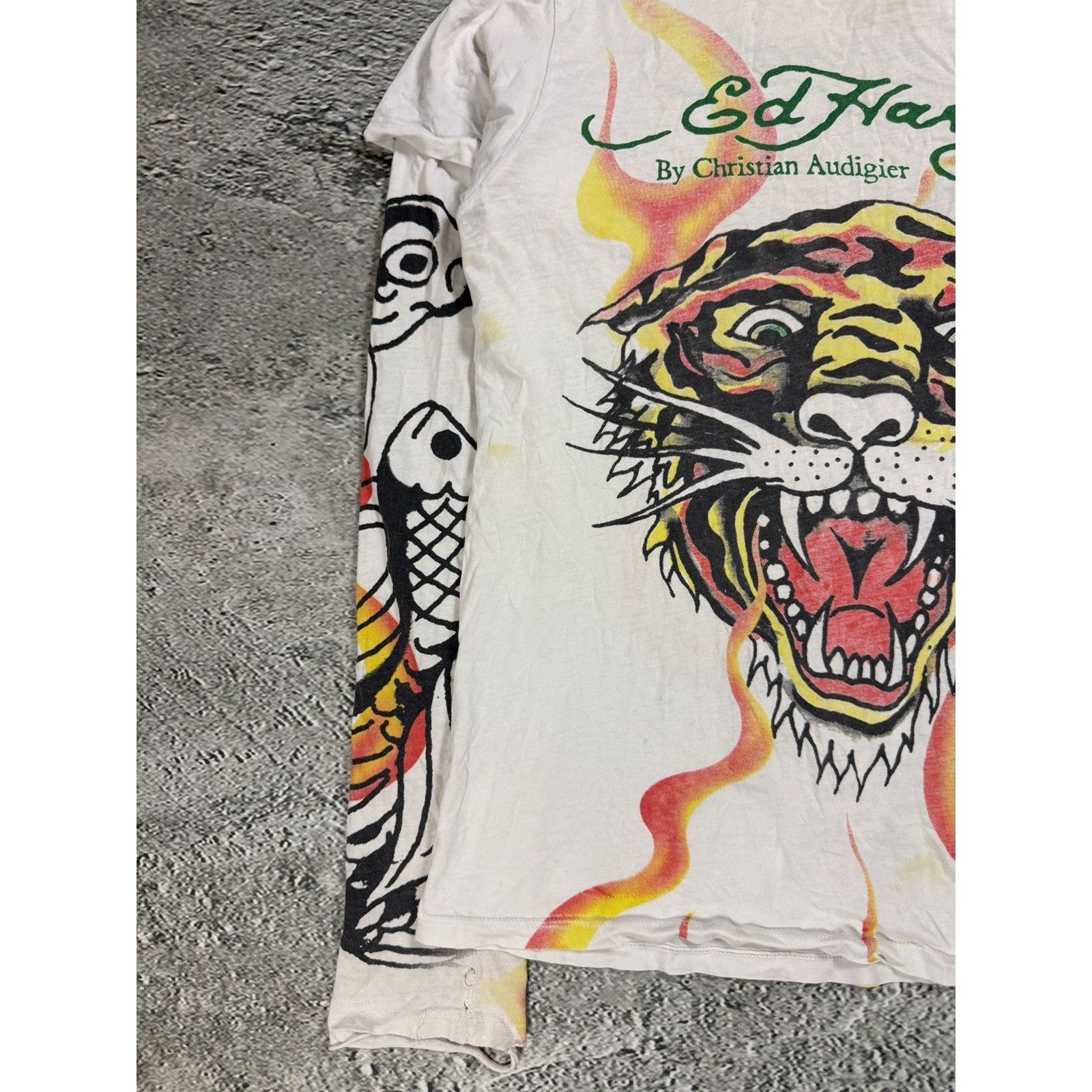 Ed Hardy Ed Hardy Christian Audigier vintage white longsleeve t-shirt Size US M / EU 48-50 / 2 - 3 Thumbnail