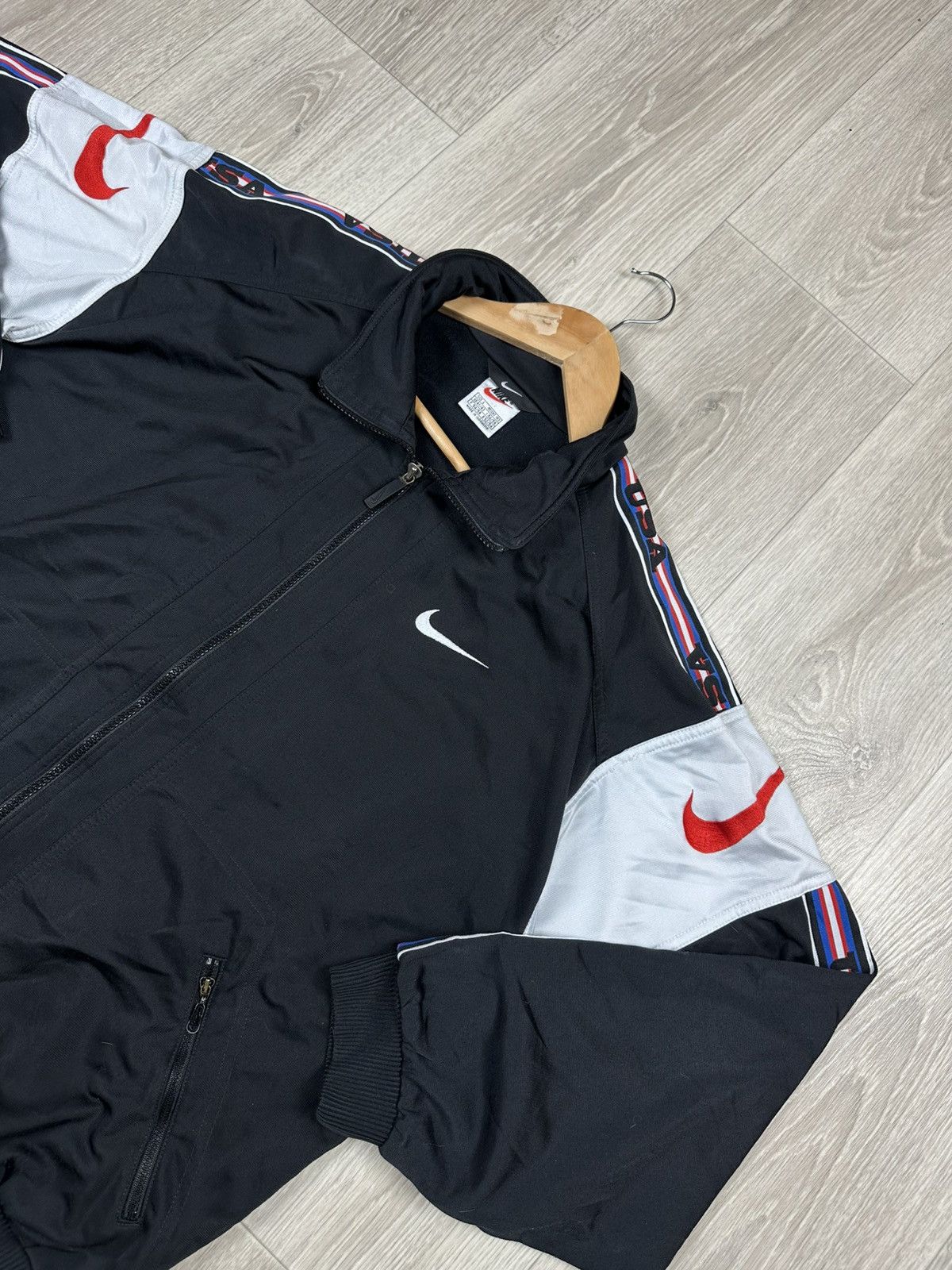Nike Vintage Nike Zip Track Top Jacket USA Y2K Drill Size US L / EU 52-54 / 3 - 2 Thumbnail