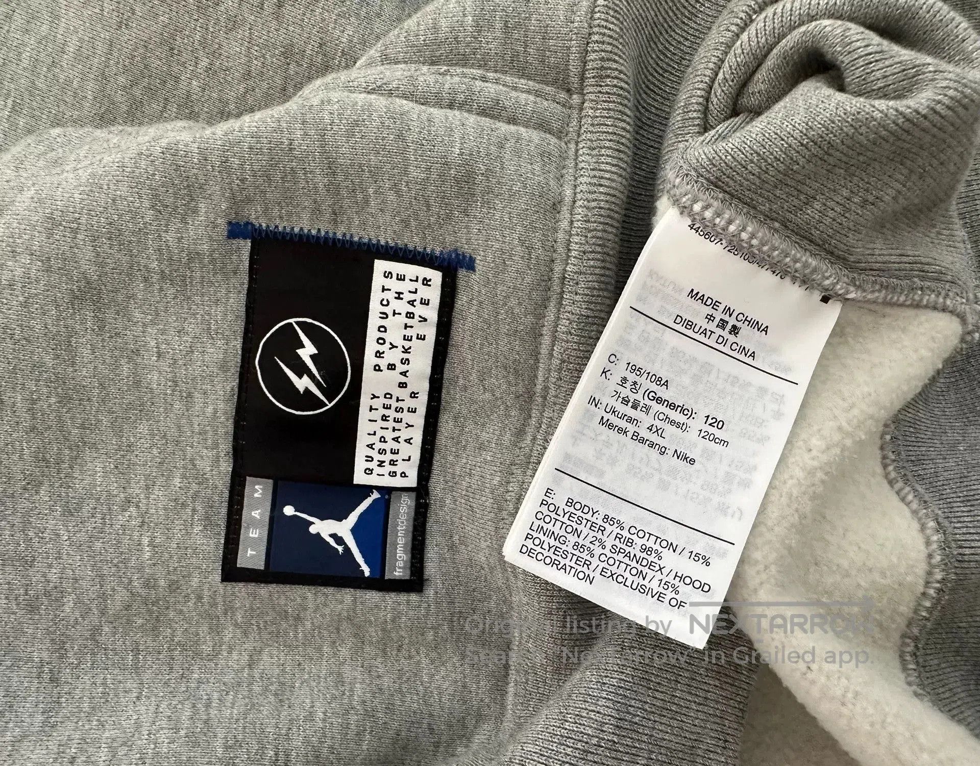 Fragment Design jordan x fragment design hooded sweatshirt. Size US XXL / EU 58 / 5 - 3 Thumbnail