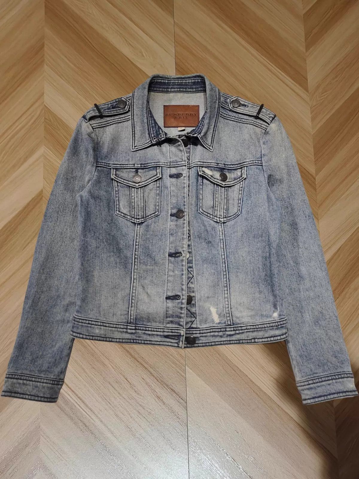 Burberry Burberry Blue Denim Jacket M 99 New Size M / US 6-8 / IT 42-44 - 1 Thumbnail