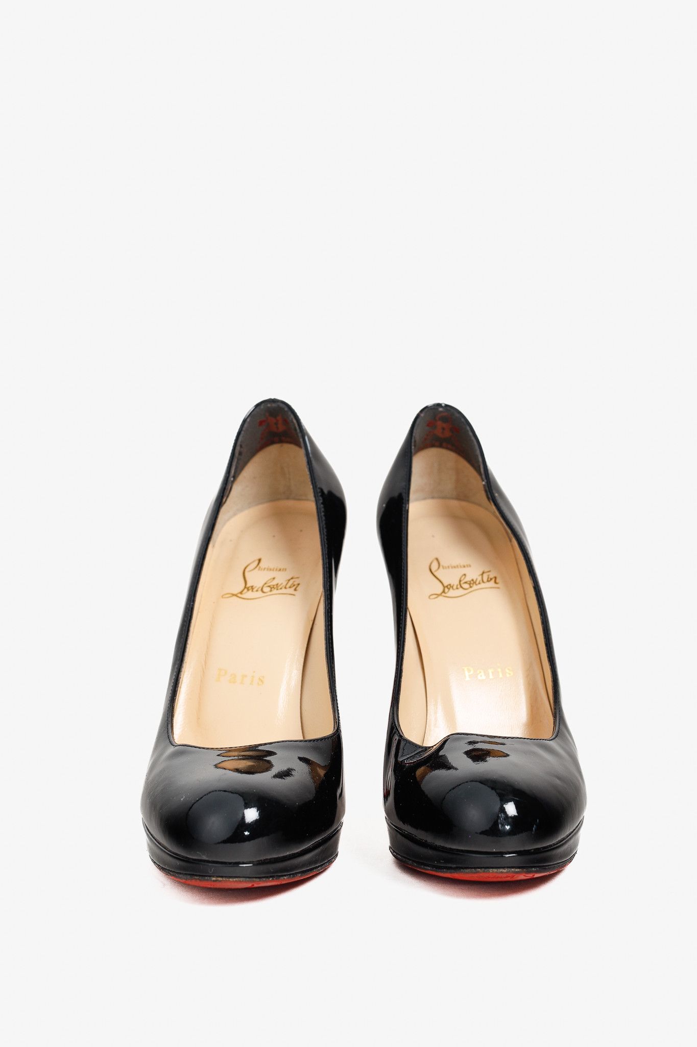 Christian Louboutin Christian Louboutin New Simple 110 Patent Leather Pumps Size US 6.5 / IT 36.5 - 2 Thumbnail