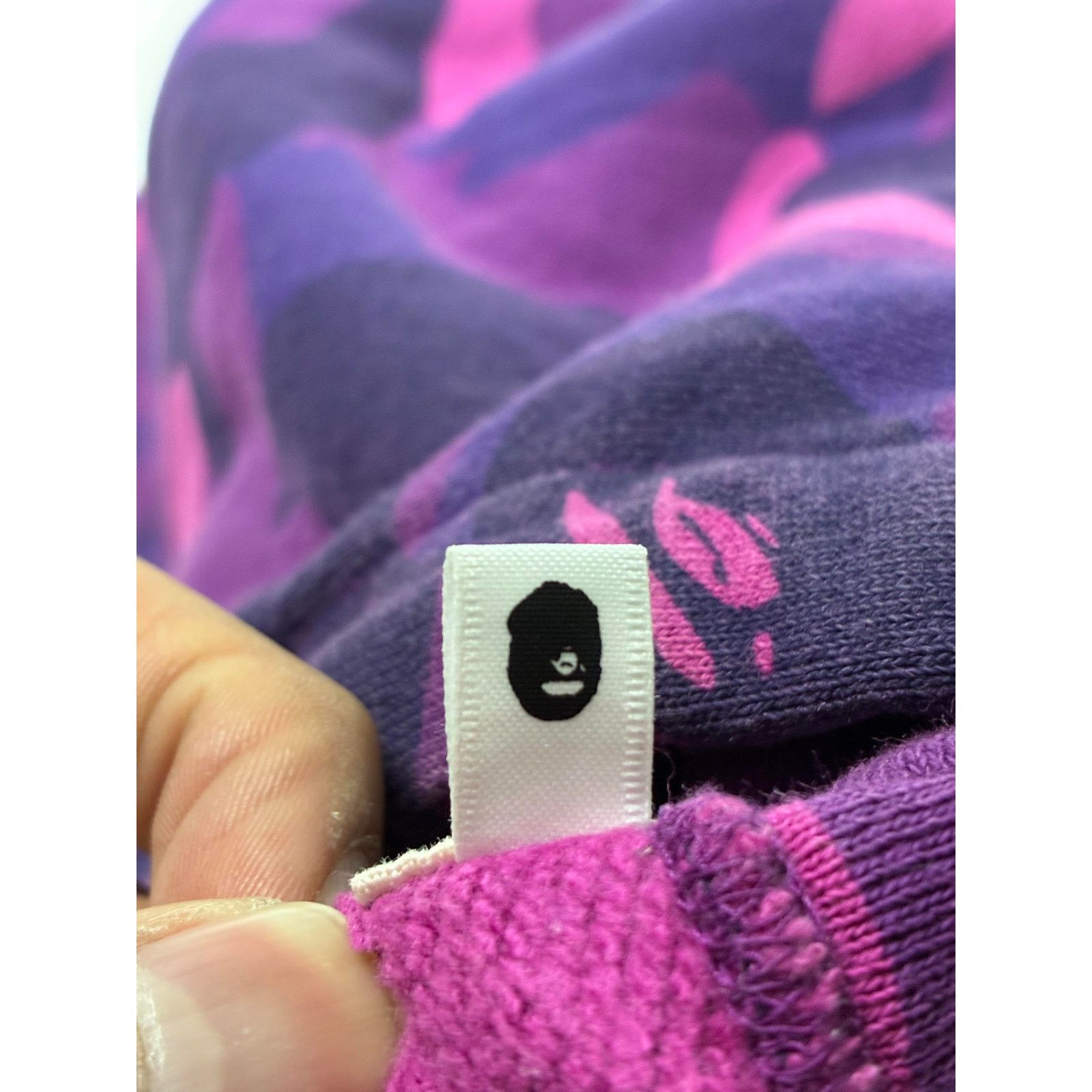 Bape Bape Purple Camo Hoodie Size US XL / EU 56 / 4 - 4 Thumbnail