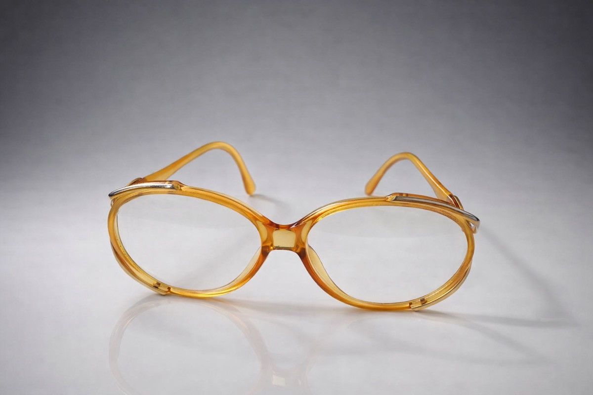 Christian Dior Monsieur Christian Dior Vintage Oval Eyeglass Frames Amber Size ONE SIZE - 1 Thumbnail