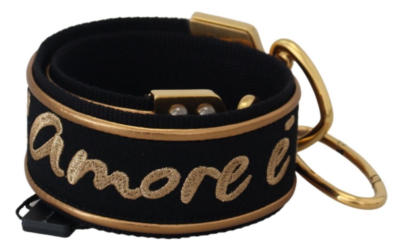 Dolce & Gabbana Elegant Gold Black Shoulder Bag Women's Strap Size ONE SIZE - 1 Thumbnail