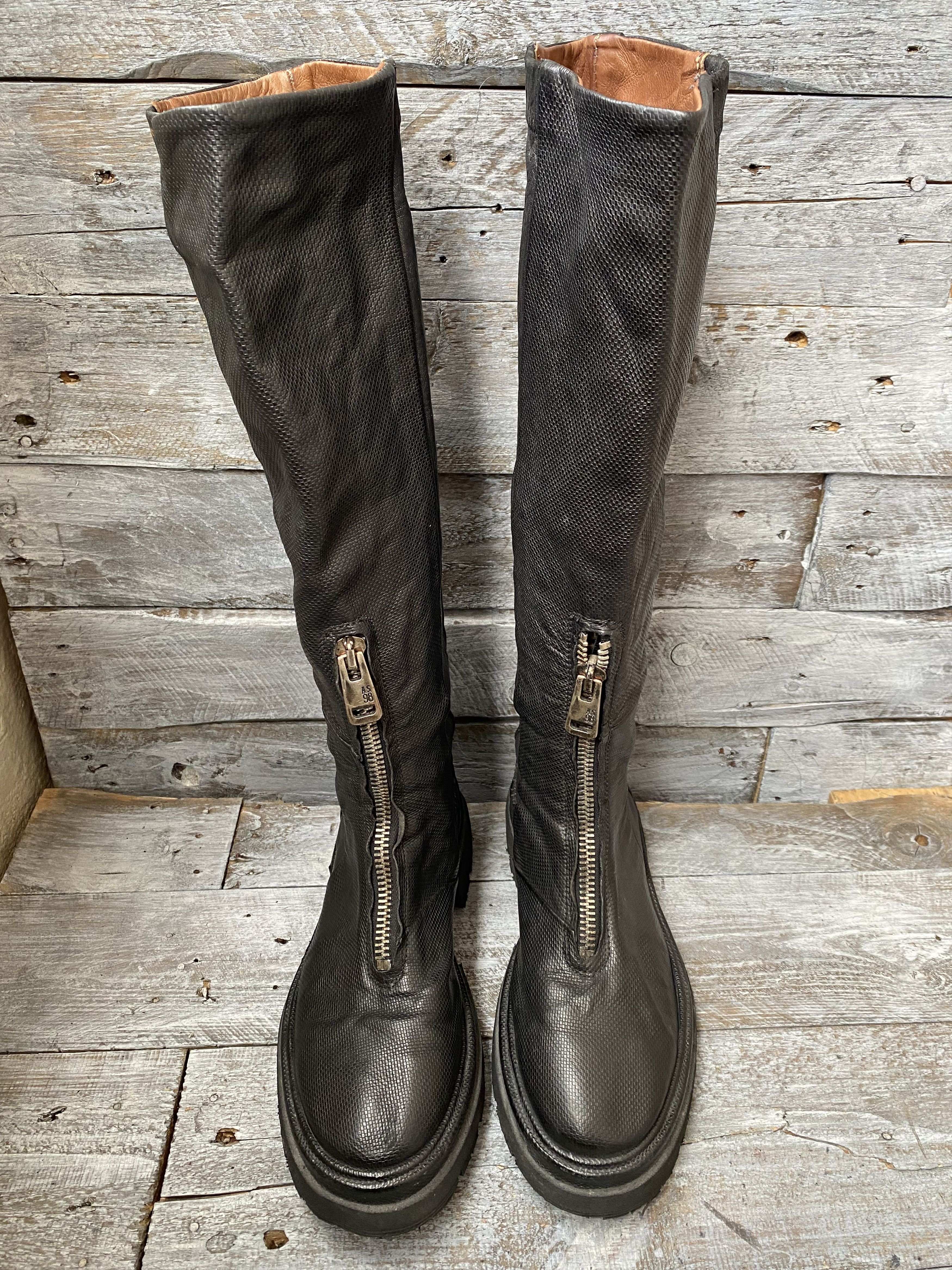 A.S.98 As 98 grunge long riding boots sz 39 Size US 9 / IT 39 - 1 Thumbnail