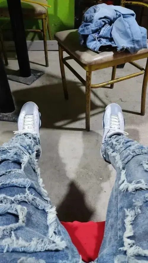Jean Y2K Streetwear Baggy Ripped Jeans Size US 32 / EU 48 - 4 Thumbnail