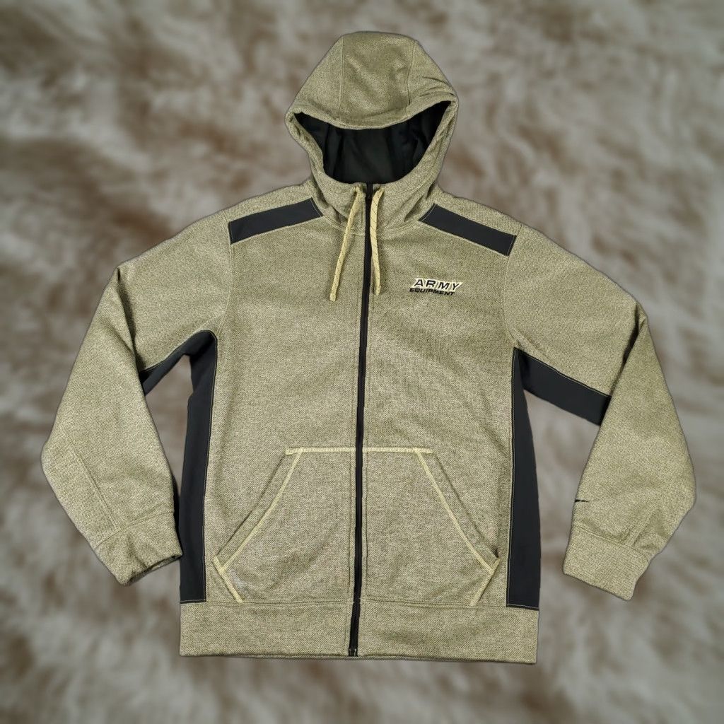 Nike Nike Hoodie Men Small Beige Gray Therma Fit Full Zip Sweatshirt Size US S / EU 44-46 / 1 - 1 Thumbnail
