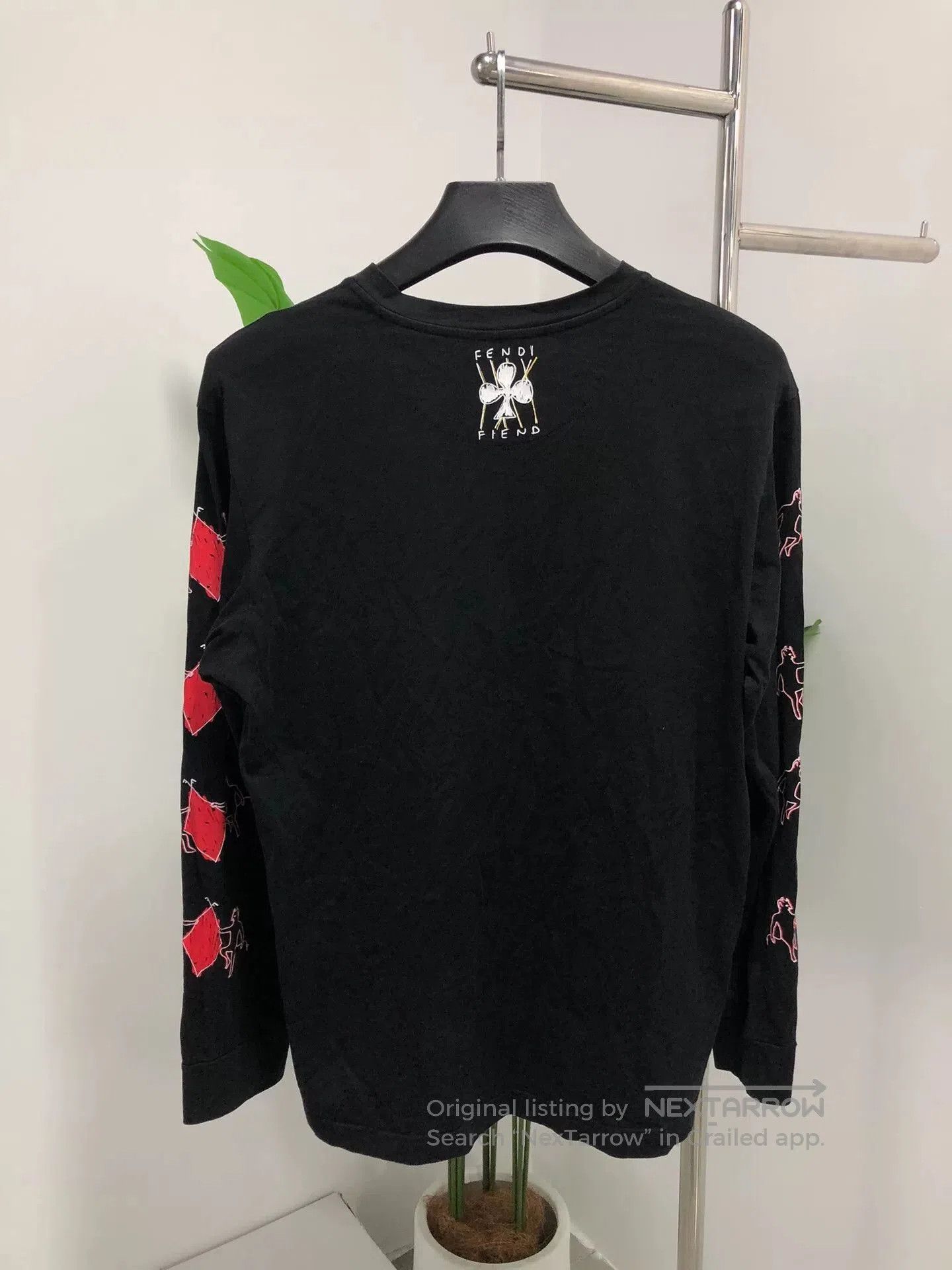 Fendi Fendi Graffiti Heart Print Black Sweatshirt. Size S / US 4 / IT 40 - 2 Thumbnail