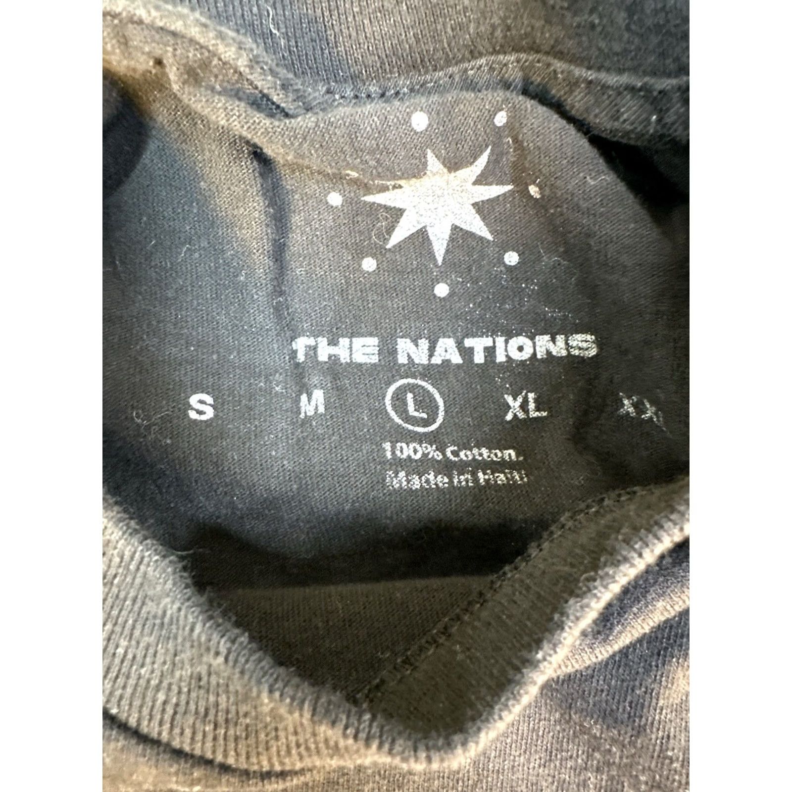 Rainbow The Nations Bunny Graphic T-Shirt Mens XL Black 100% Cotton Rainbow Ears Size US L / EU 52-54 / 3 - 3 Thumbnail