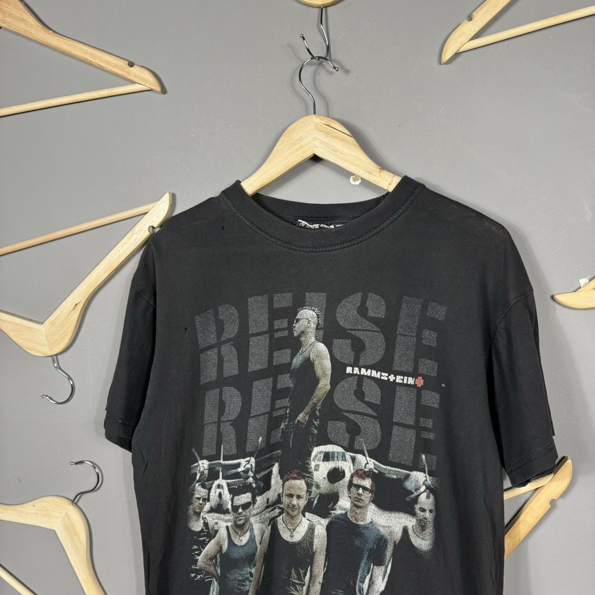 Band Tees Vintage 2004 Rammstein Raise Raise Band T-shirt Size US M / EU 48-50 / 2 - 3 Thumbnail