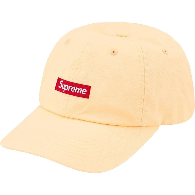 Supreme Supreme Small Box Coated Linen 6-Panel 'Natural' Size ONE SIZE - 1 Thumbnail