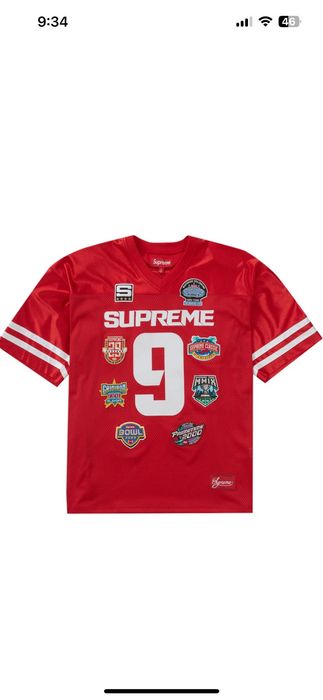 Supreme Supreme Championships Embroidered Football Jersey | Grailed