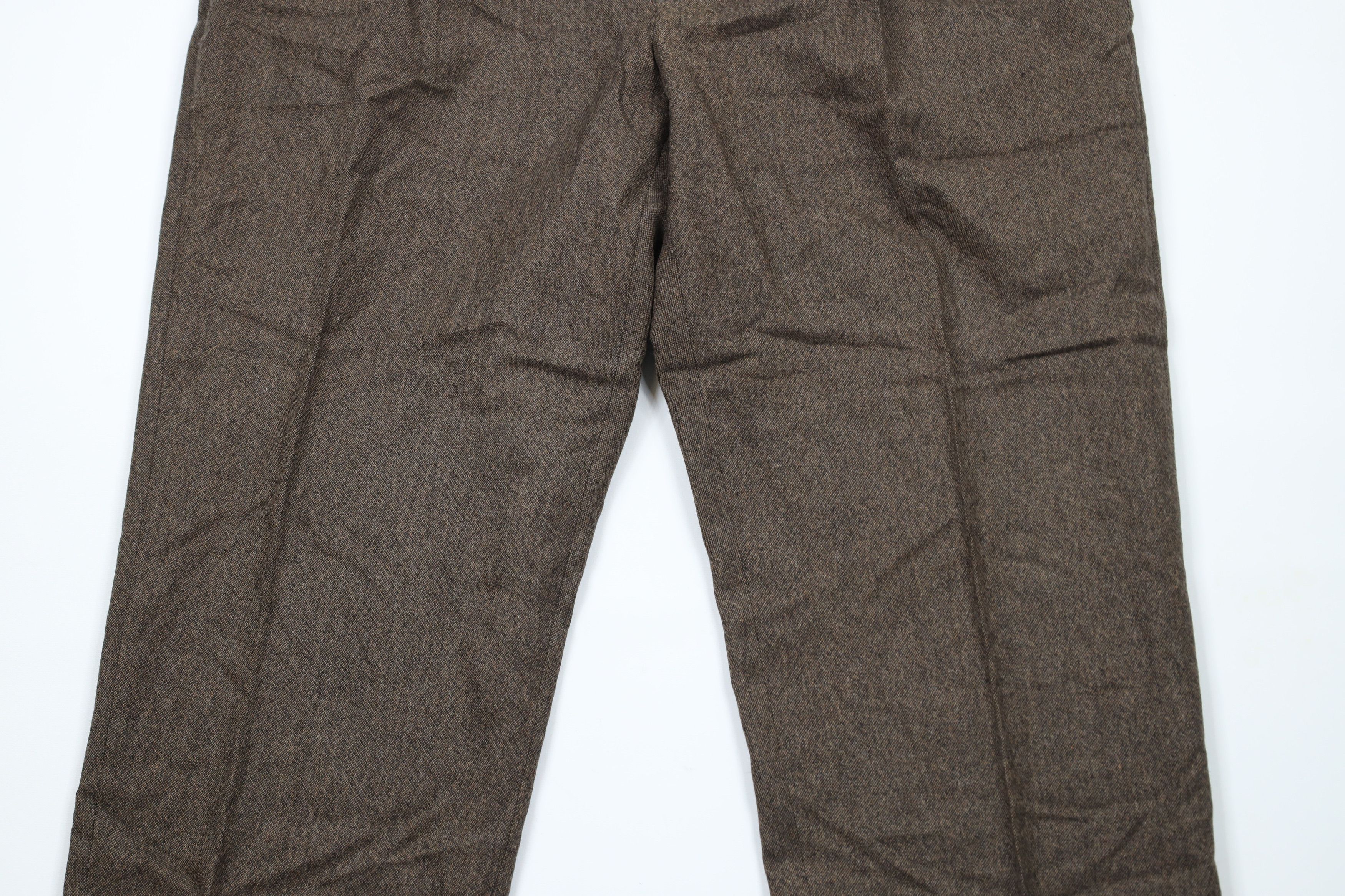 Vintage Vintage 90s Streetwear Wool Cashmere Tweed Chino Pants Brown Size US 44 / EU 60 - 3 Thumbnail