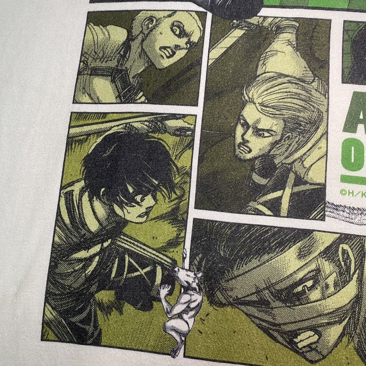 Anime × Vintage ATTACK ON TITAN FINAL SEASON MANGA PANEL ANIME TEE Size US M / EU 48-50 / 2 - 7 Thumbnail