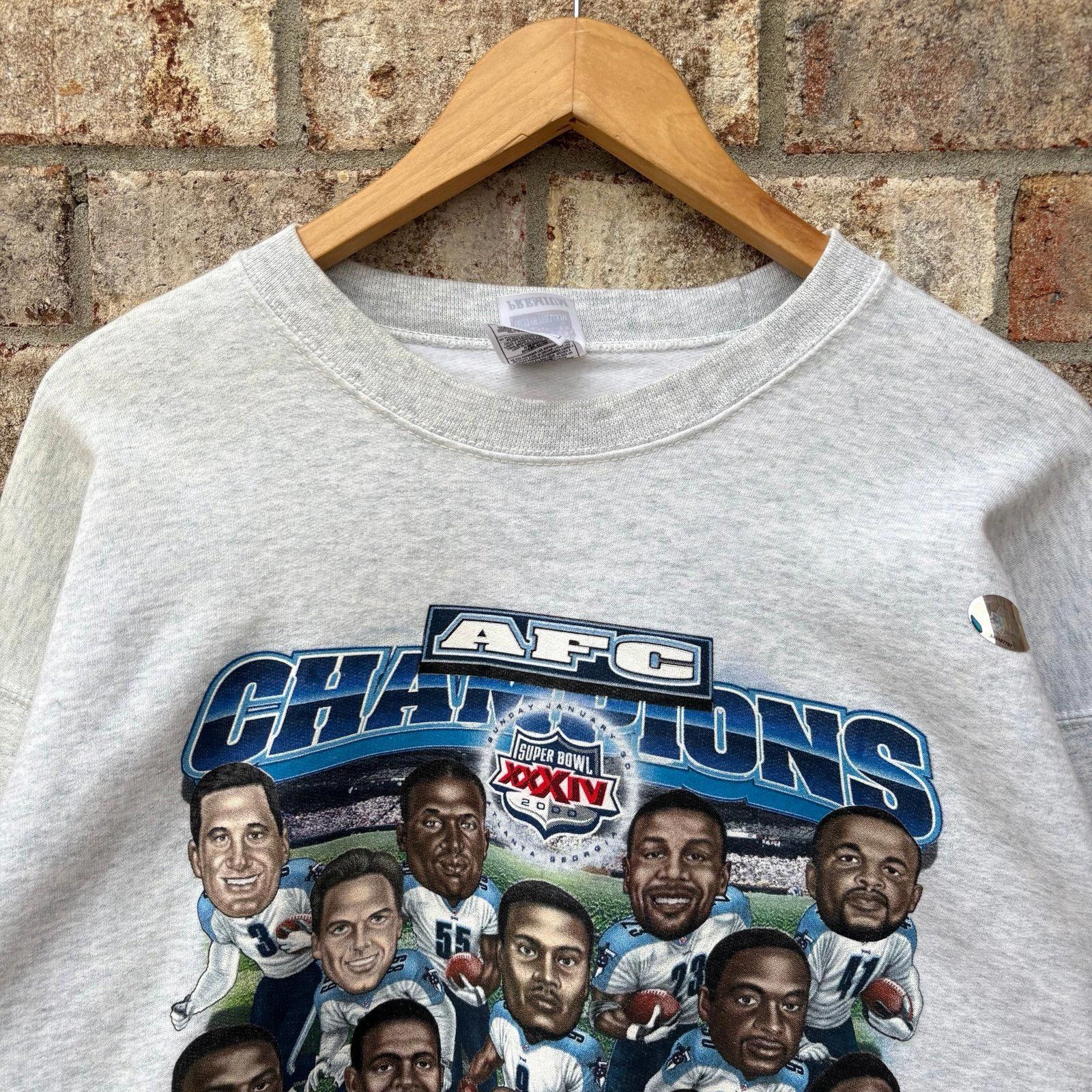 Fruit Of The Loom Vintage Tennessee Titans SB caricature sweatshirt Size US XL / EU 56 / 4 - 8 Thumbnail