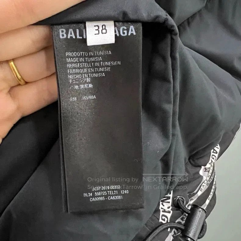 Balenciaga Balenciaga Logo Print Down Jacket. Size US M / EU 48-50 / 2 - 3 Thumbnail