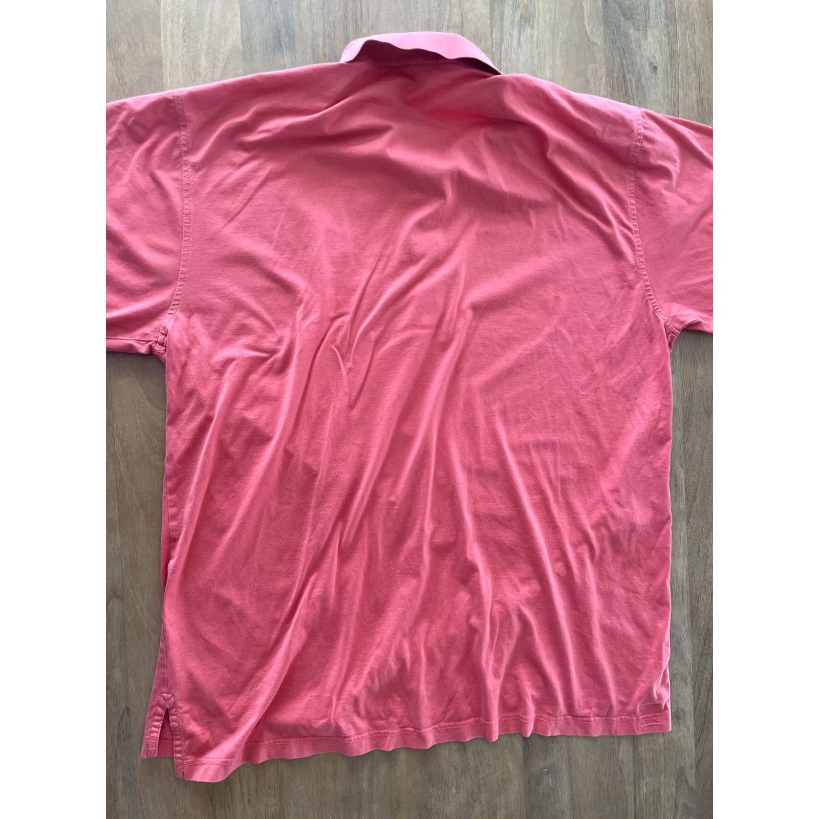 Peter Millar VINTAGE Peter Millar Loxahatchee Golf Polo Shirt Mens XL Coral Cotton *stain* Size US XL / EU 56 / 4 - 4 Thumbnail