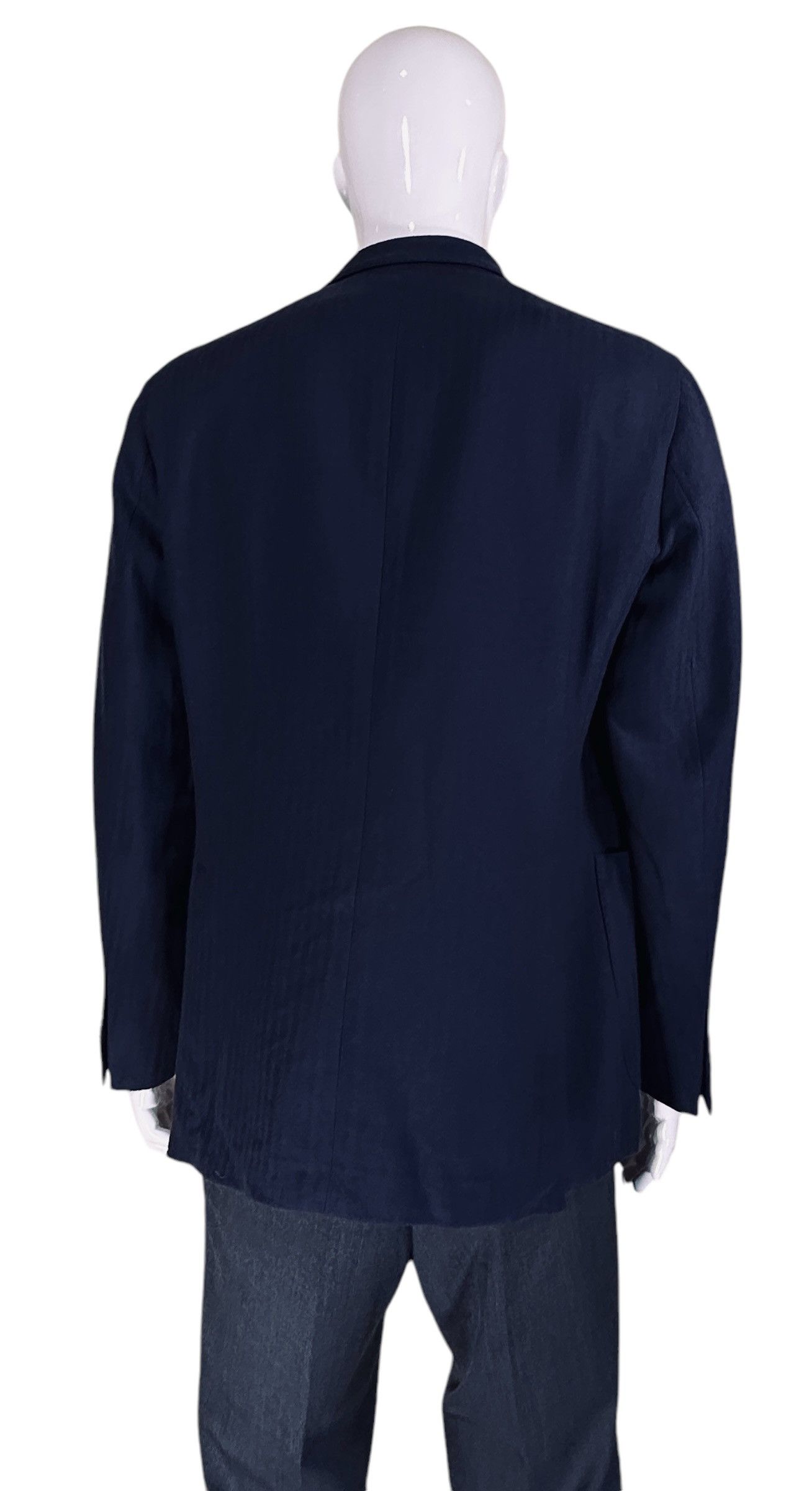 Boglioli Blue Striped Dover Blazer Size 54R - 4 Thumbnail