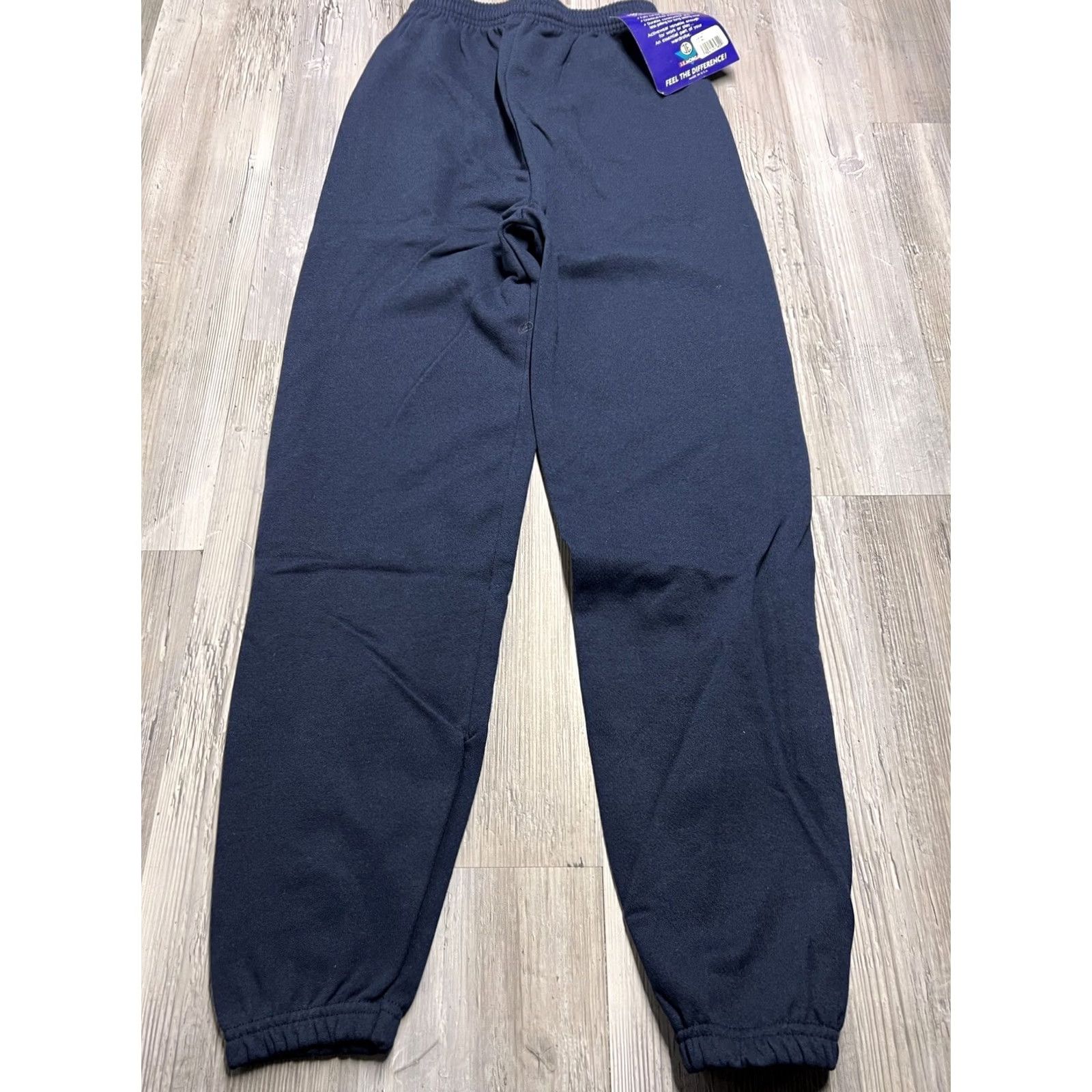 Vintage VINTAGE JE Morgan Sweatpants Navy Blue Mens S 90s Y2K Fleece Elastic Waist Pull On Relaxed Size US 30 / EU 46 - 2 Thumbnail