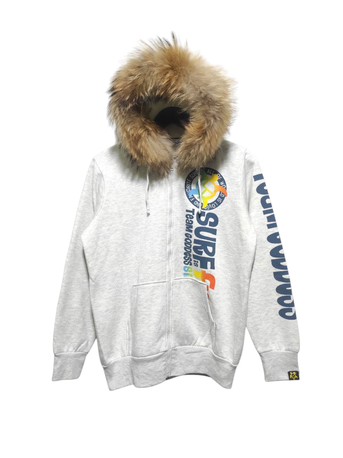 Japanese Brand Team Goddess Surf Zipper Fur Hoodie LGB i6w9 style Size US S / EU 44-46 / 1 - 1 Thumbnail