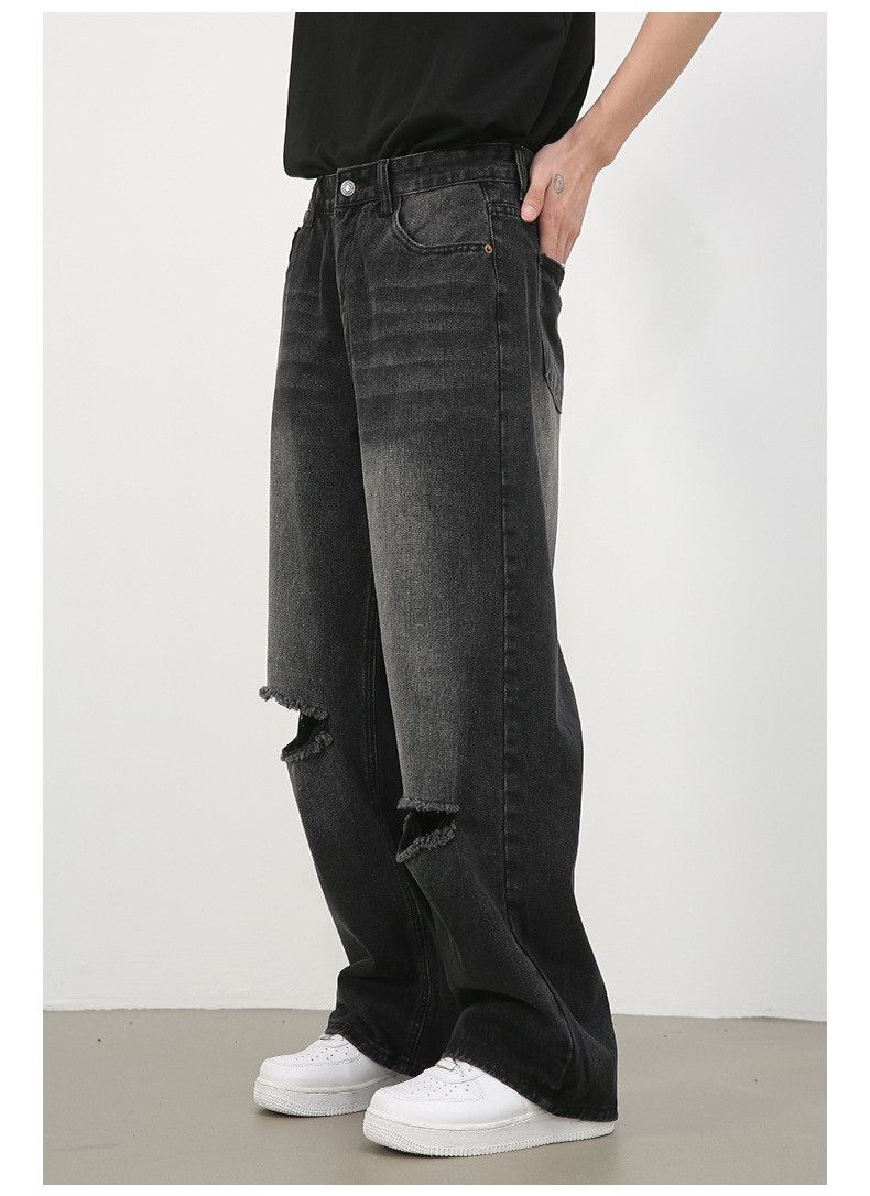 Japanese Brand American distressed street hip hop washed ripped jeans Size US 32 / EU 48 - 4 Thumbnail