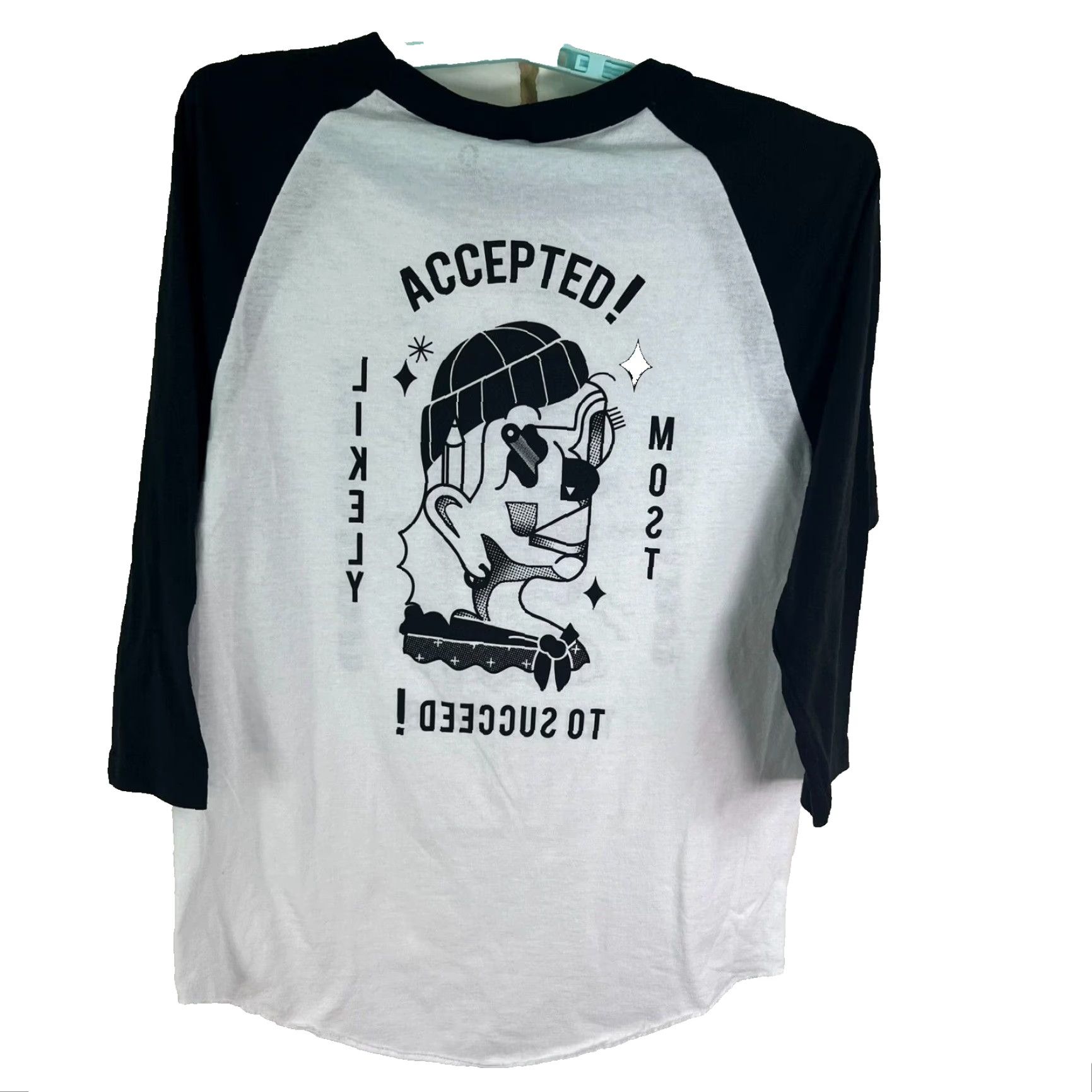 Augusta Sportswear Augusta Sportswear Shirt Adult M White Graphic Print Long Sleeve Cotton Crew Neck Unisex Adventure Time Punk Band Logo Size US M / EU 48-50 / 2 - 2 Thumbnail