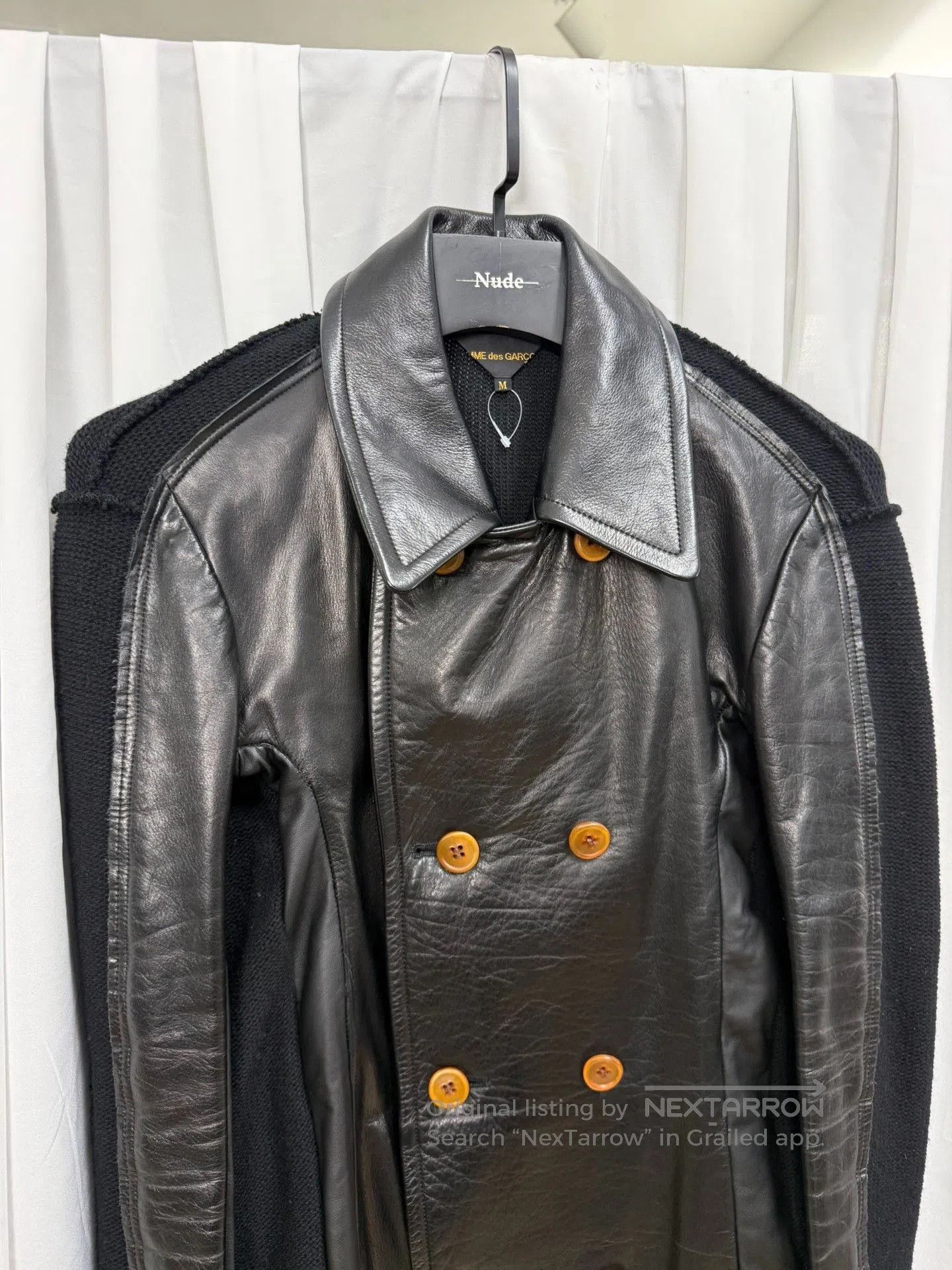 Comme des Garcons Comme des Garçons 02AW Leather Coat. Size US M / EU 48-50 / 2 - 5 Thumbnail