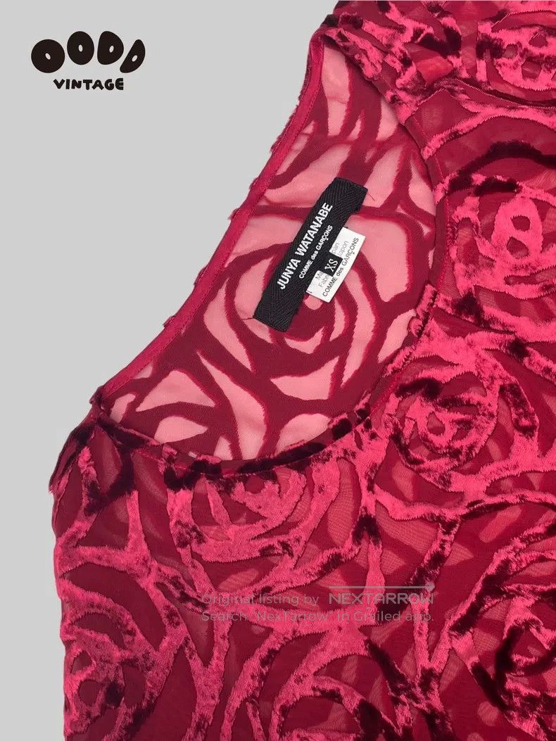 Junya Watanabe Junya Watanabe Goose down lace rose blouse Size XS / US 0-2 / IT 36-38 - 5 Thumbnail
